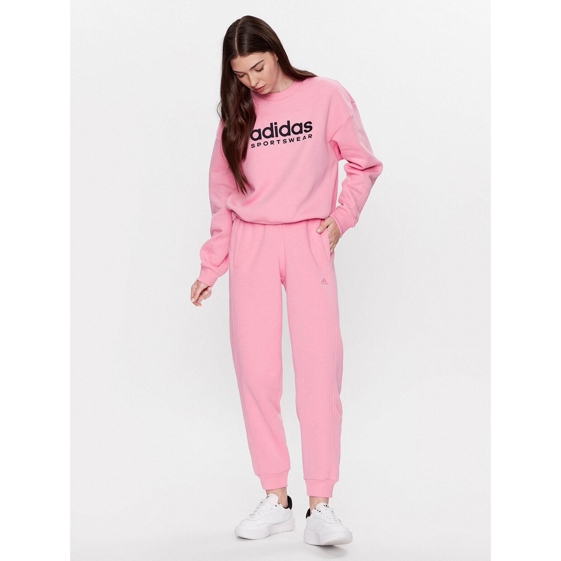 adidas Teplákové kalhoty ALL SZN Fleece Joggers IC6459 Růžová Loose Fit - Pepit.cz