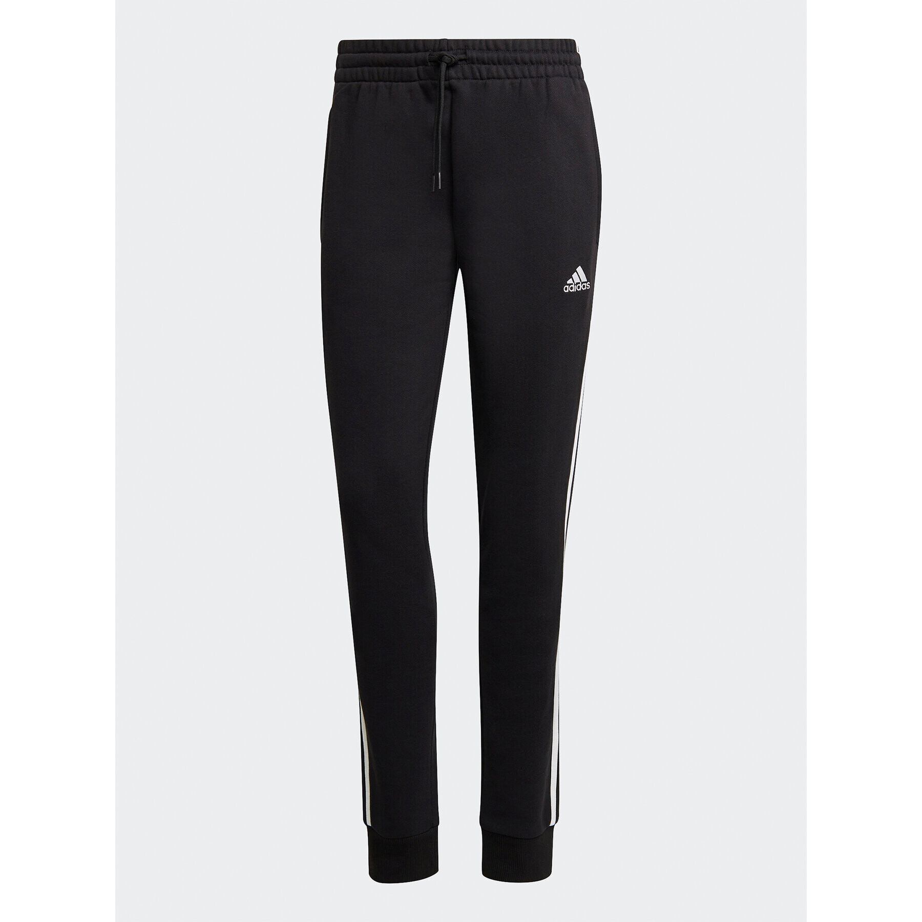 adidas Teplákové kalhoty Essentials 3-Stripes French Terry Cuffed Joggers IC8770 Černá Slim Fit - Pepit.cz