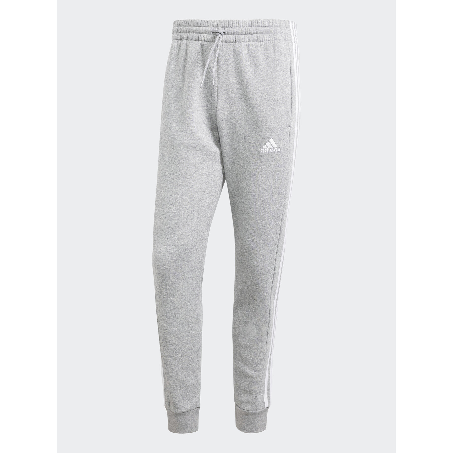 adidas Teplákové kalhoty Essentials Fleece 3-Stripes Cuff IJ6494 Šedá Regular Fit - Pepit.cz