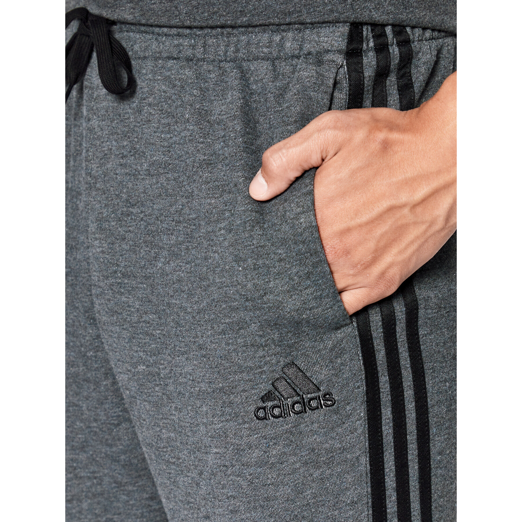 adidas Teplákové kalhoty Essentials French Terry H12256 Šedá Regular Fit - Pepit.cz