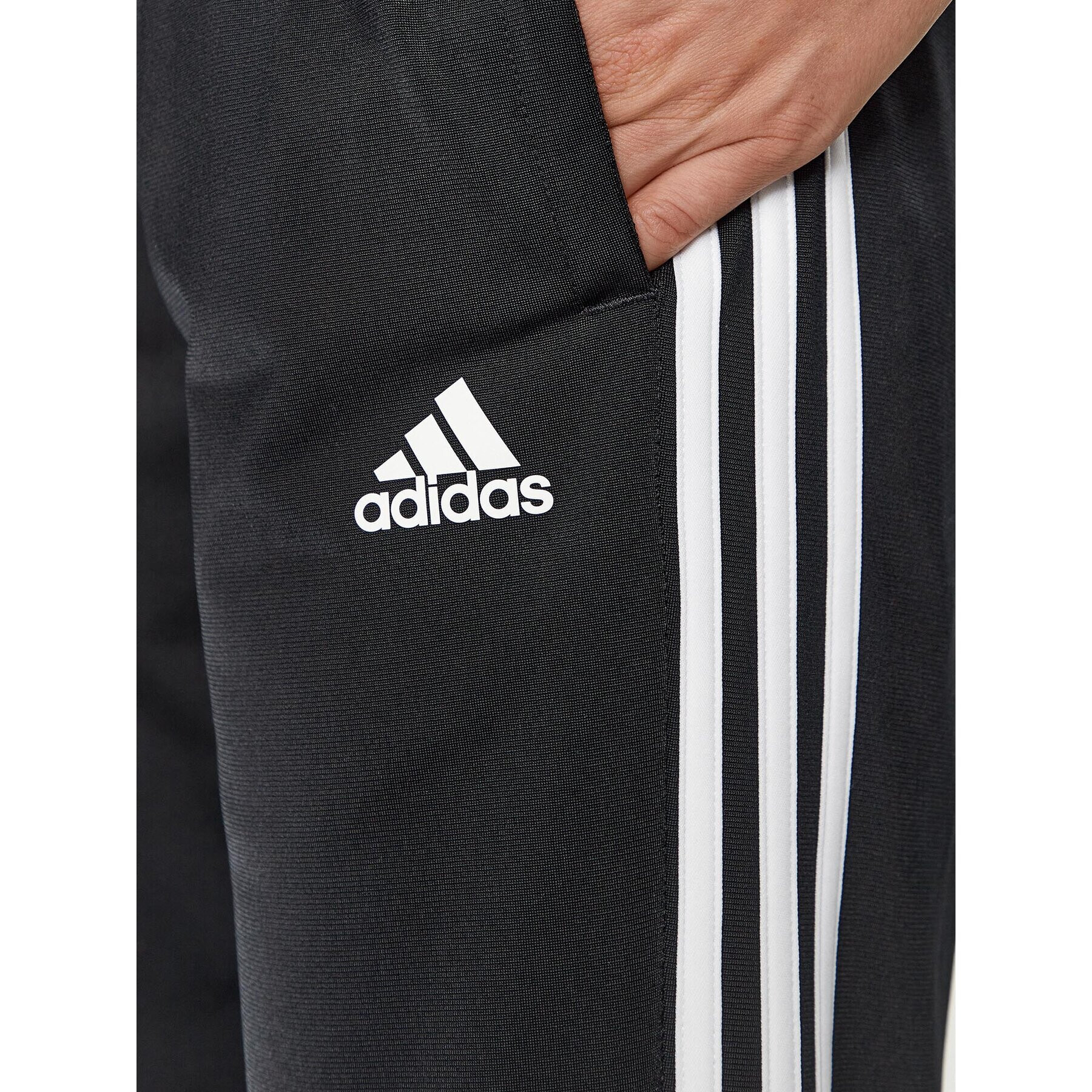 adidas Teplákové kalhoty Essentials Warm-Up 3-Stripes H48451 Černá Regular Fit - Pepit.cz