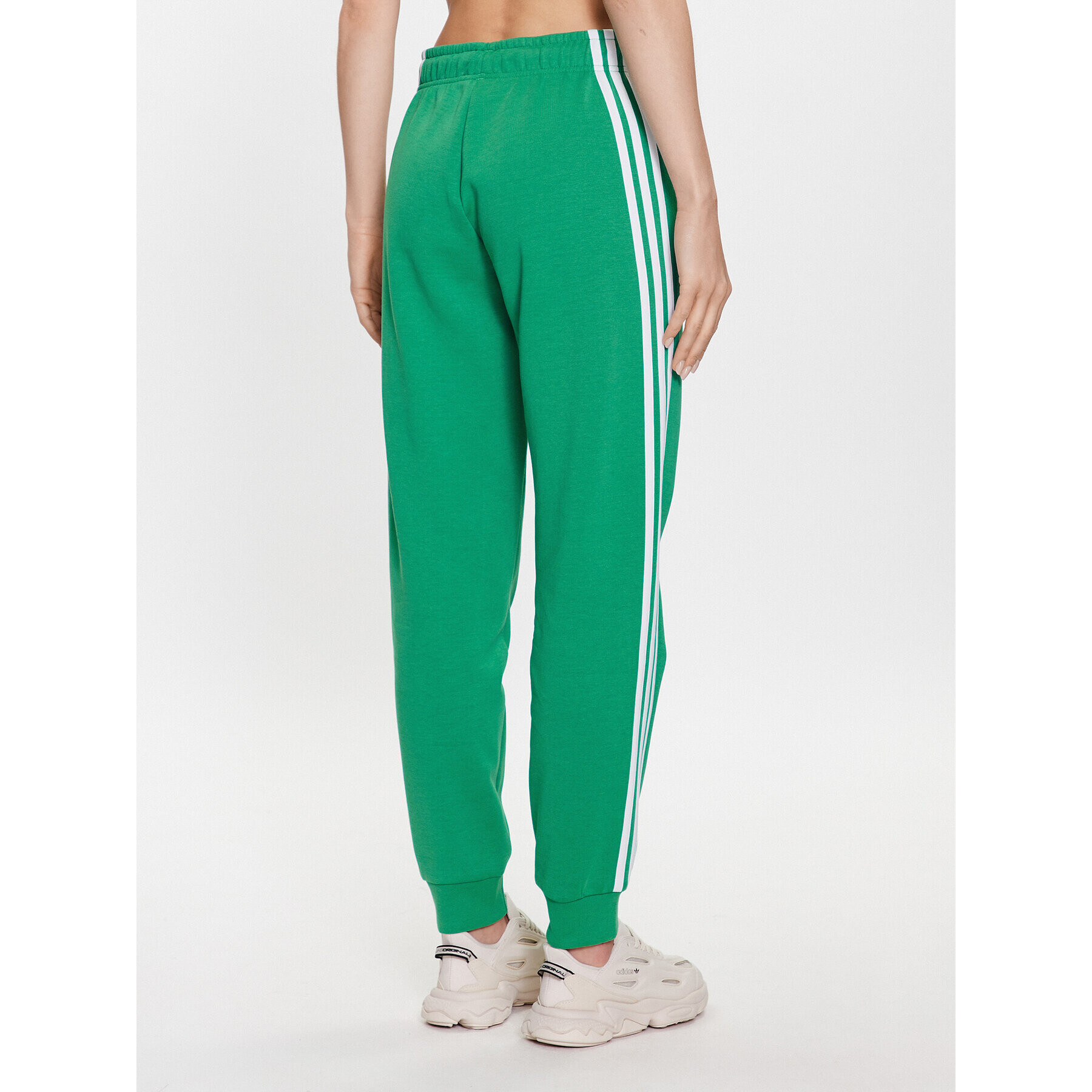 adidas Teplákové kalhoty Future Icons 3-Stripes Regular Tracksuit Bottoms IB8534 Zelená Regular Fit - Pepit.cz