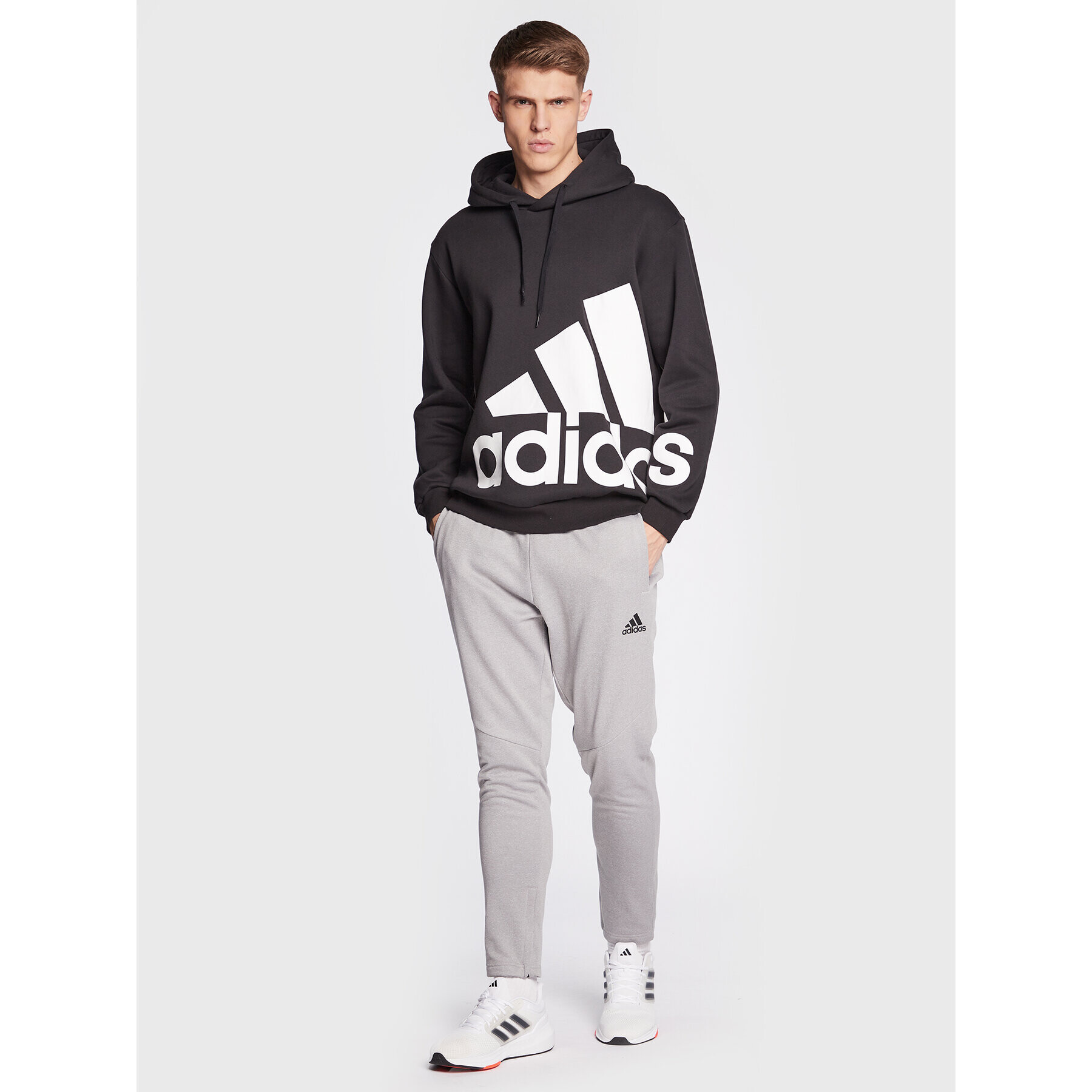 adidas Teplákové kalhoty Game And Go Small HL2179 Šedá Regular Fit - Pepit.cz