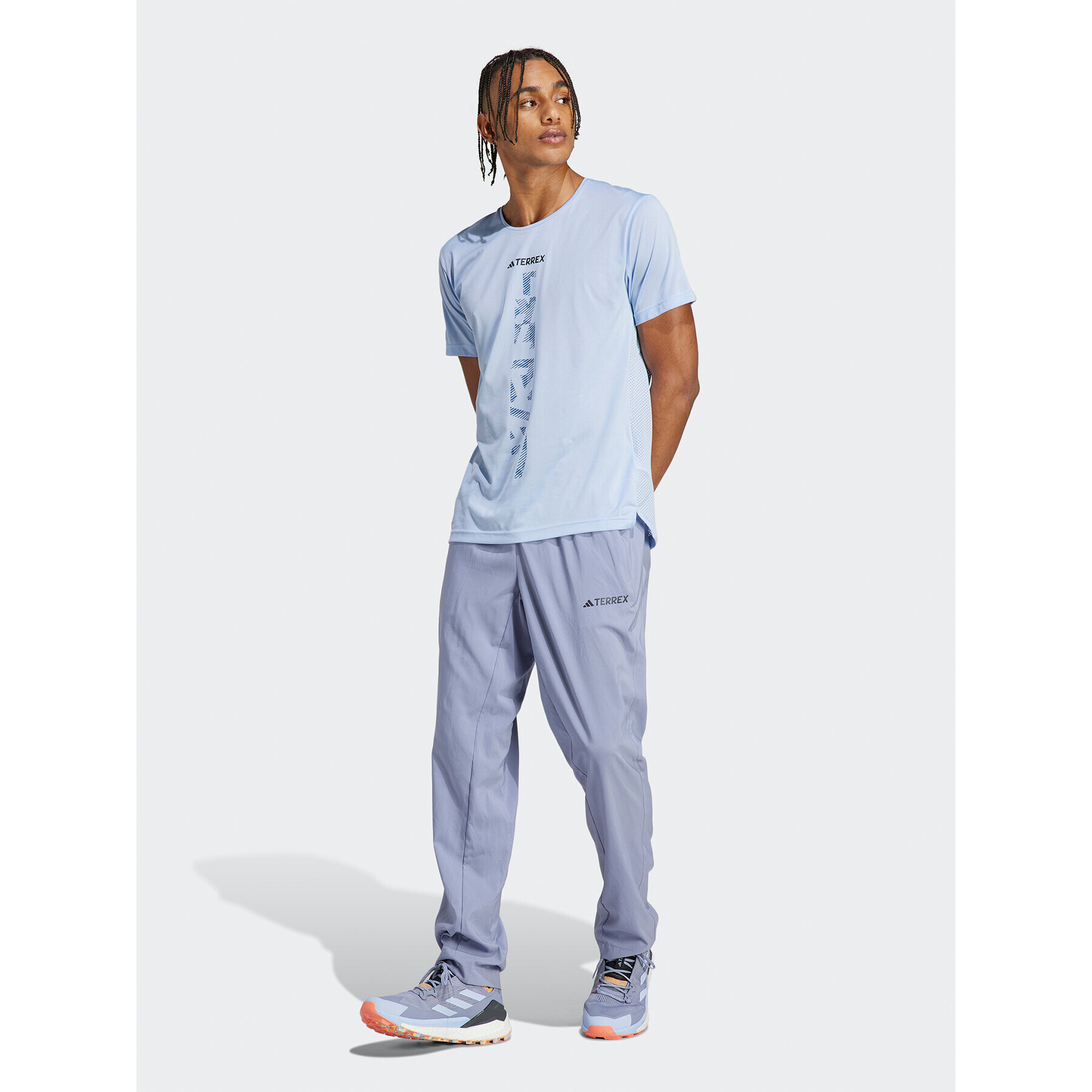 adidas Teplákové kalhoty Terrex LiteFlex Tracksuit Bottoms HS5895 Fialová Regular Fit - Pepit.cz