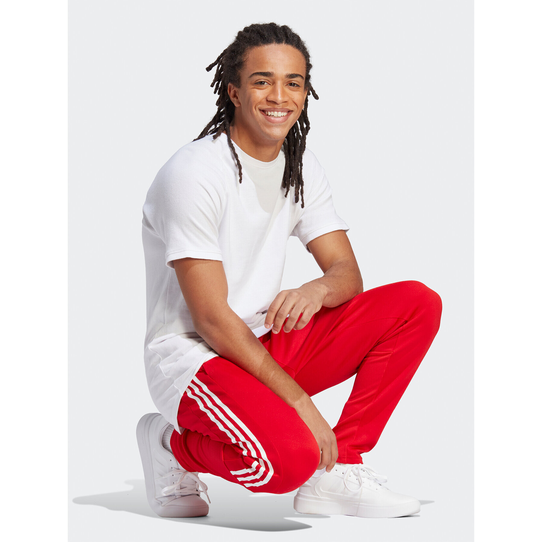 adidas Teplákové kalhoty Tiro Suit-Up Lifestyle Tracksuit Bottoms IB8385 Červená Regular Fit - Pepit.cz