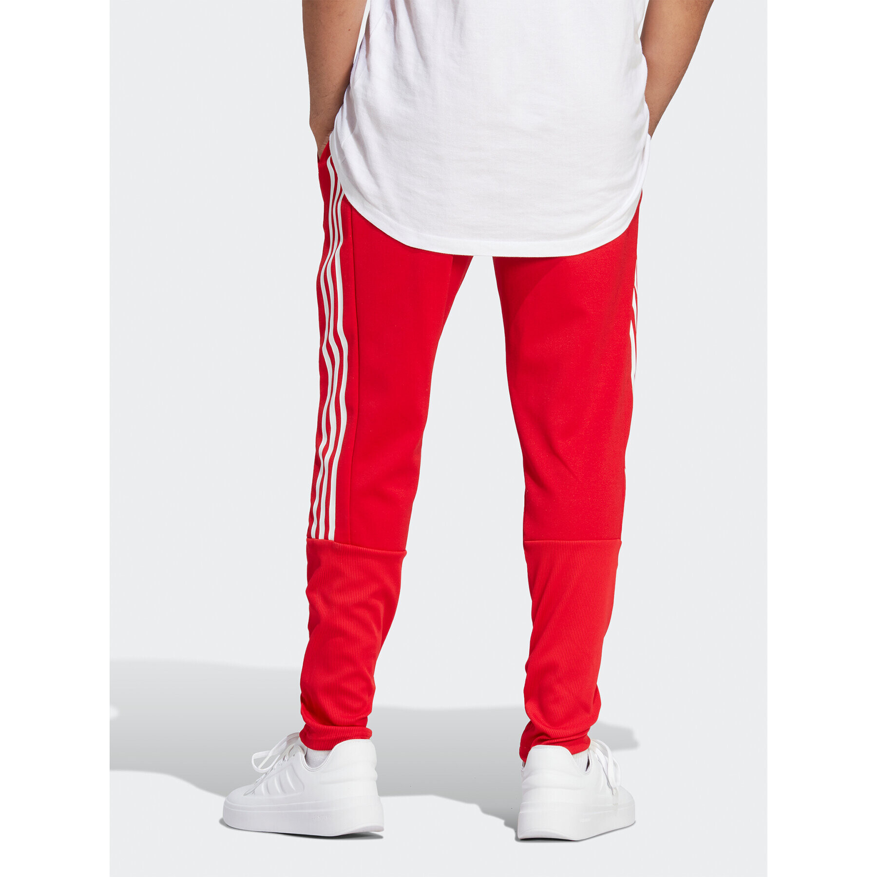 adidas Teplákové kalhoty Tiro Suit-Up Lifestyle Tracksuit Bottoms IB8385 Červená Regular Fit - Pepit.cz