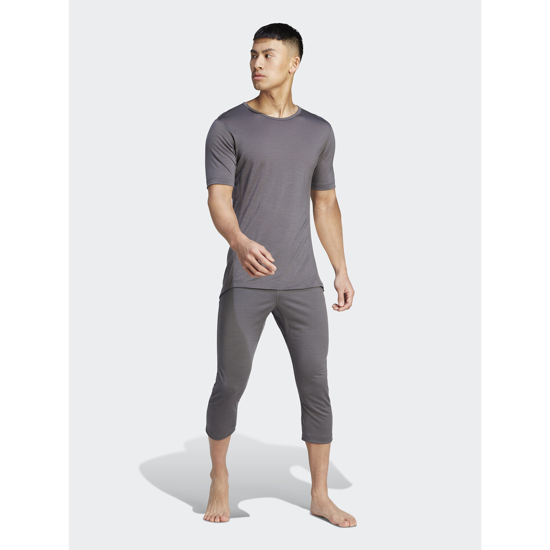 adidas Termoprádlo vrchní části Xperior Merino 150 HZ8552 Šedá Slim Fit - Pepit.cz