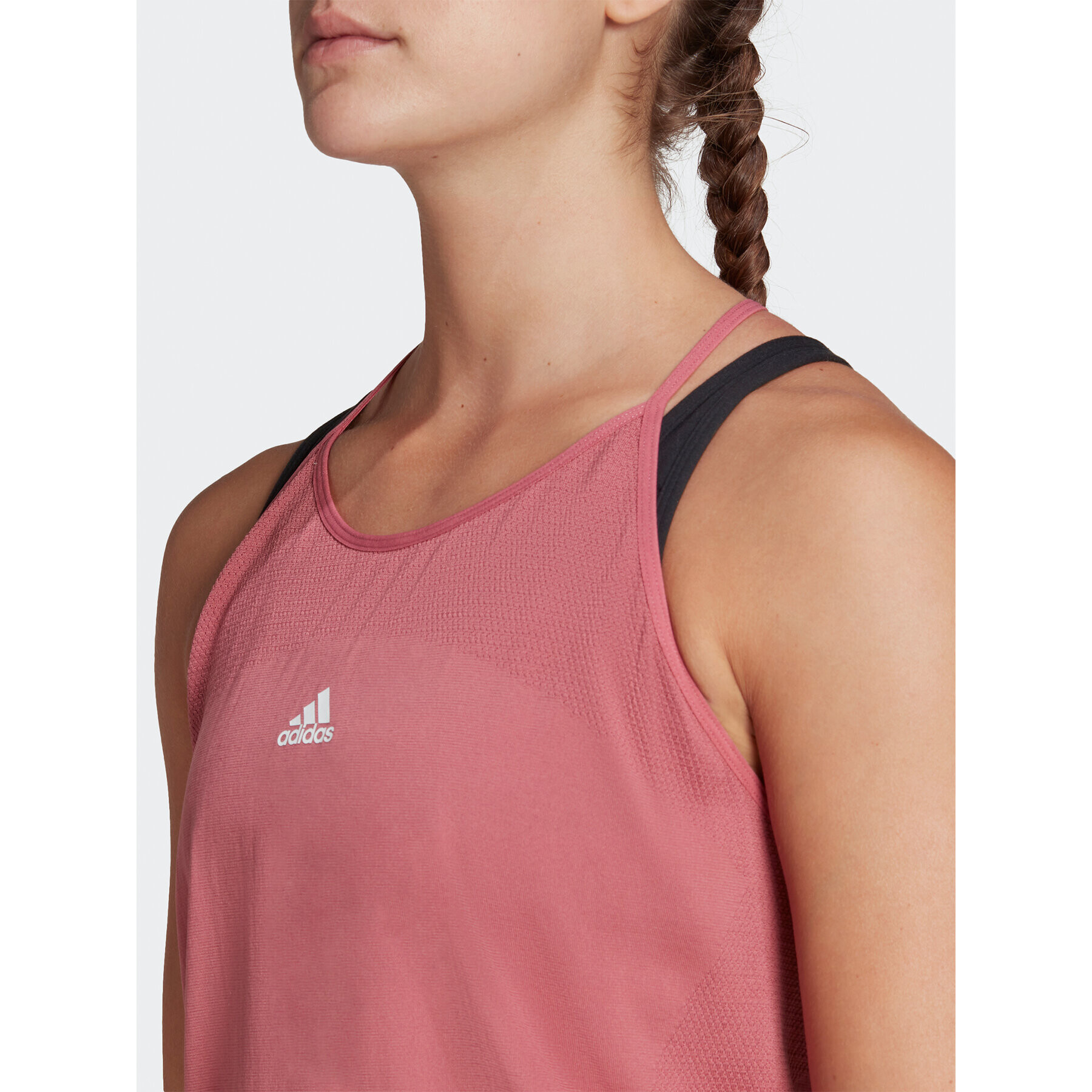 adidas Top AEROKNIT Seamless Loose Tank Top HR7755 Růžová Regular Fit - Pepit.cz