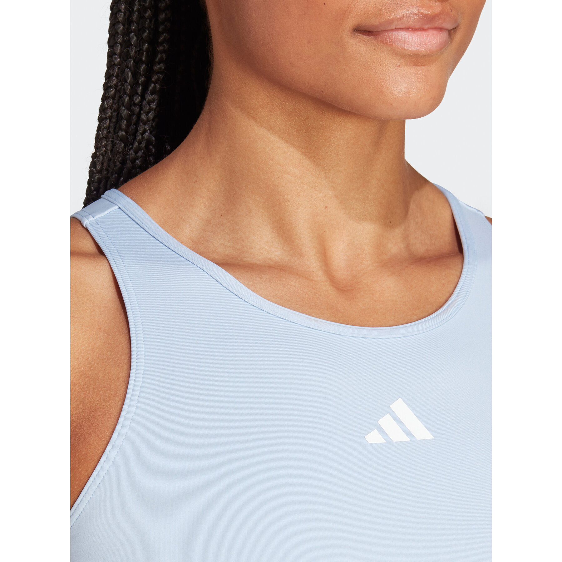 adidas Top AEROREADY Hyperglam Crop Tank Top IB2312 Modrá - Pepit.cz