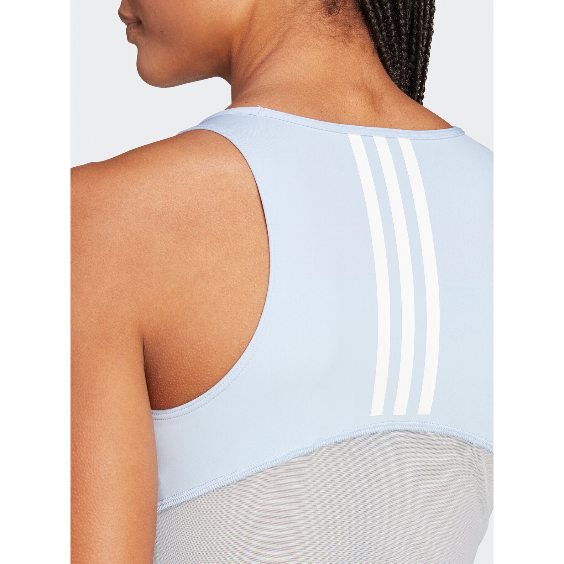 adidas Top AEROREADY Hyperglam Crop Tank Top IB2312 Modrá - Pepit.cz