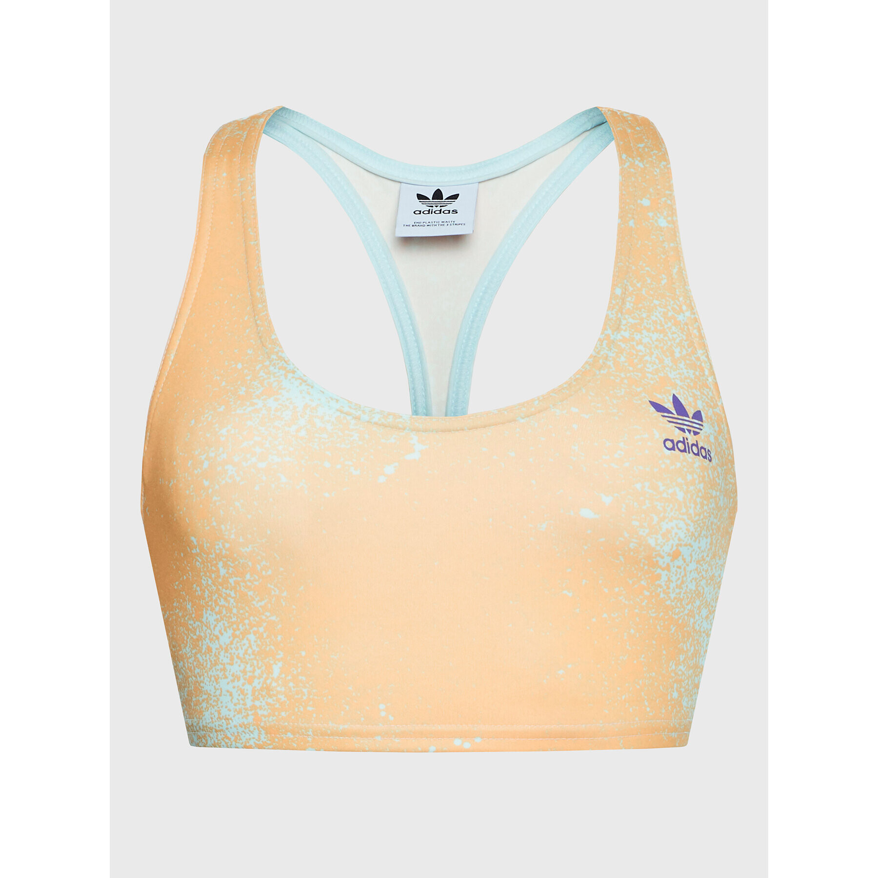 adidas Top Allover Print HL6596 Oranžová Slim Fit - Pepit.cz