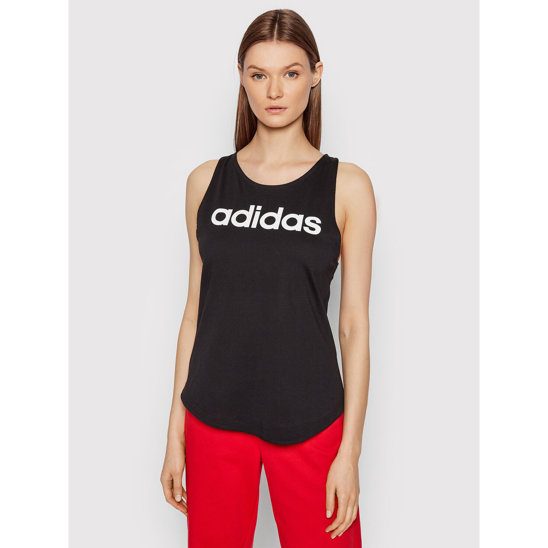 adidas Top Essentials Logo GL0566 Černá Regular Fit - Pepit.cz