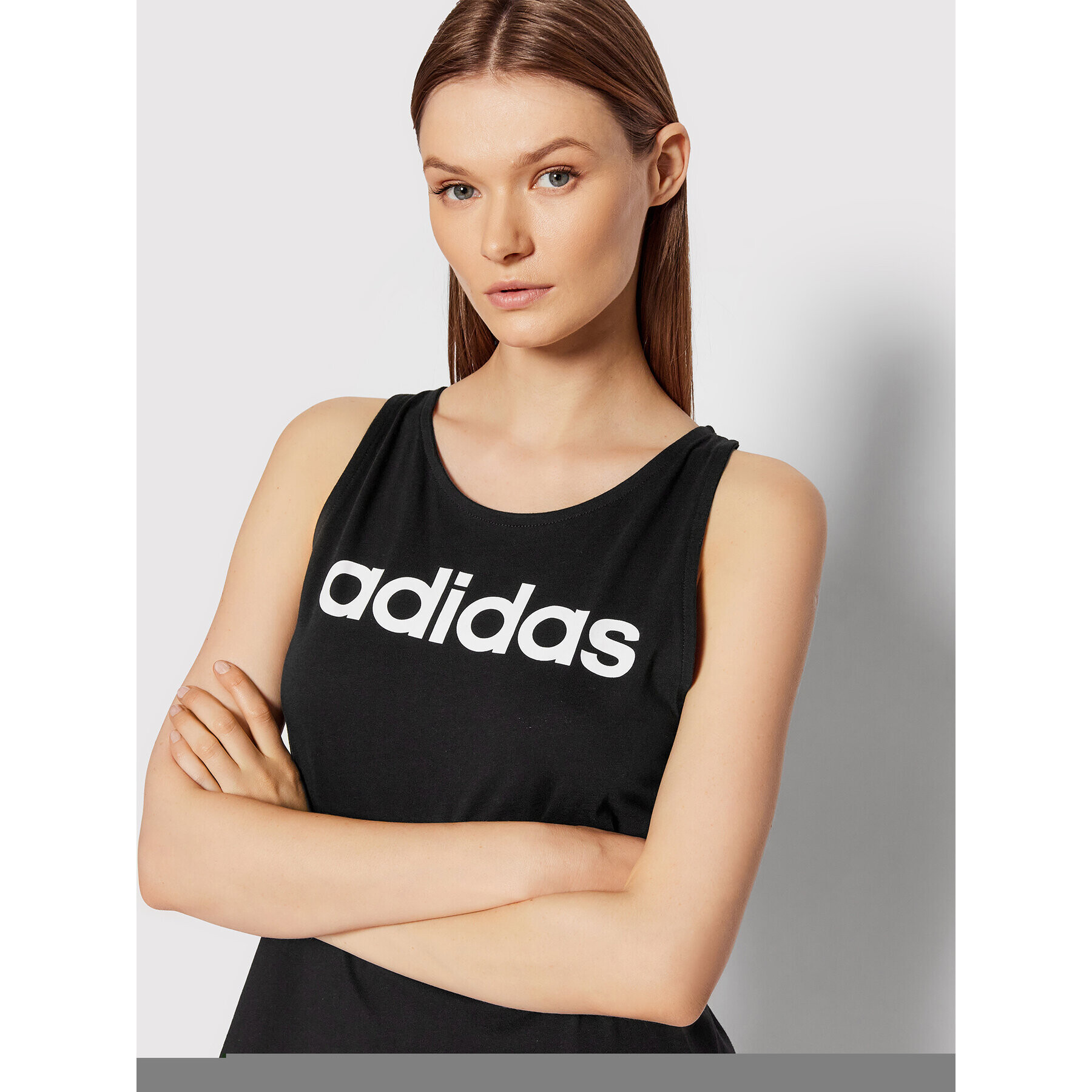 adidas Top Essentials Logo GL0566 Černá Regular Fit - Pepit.cz