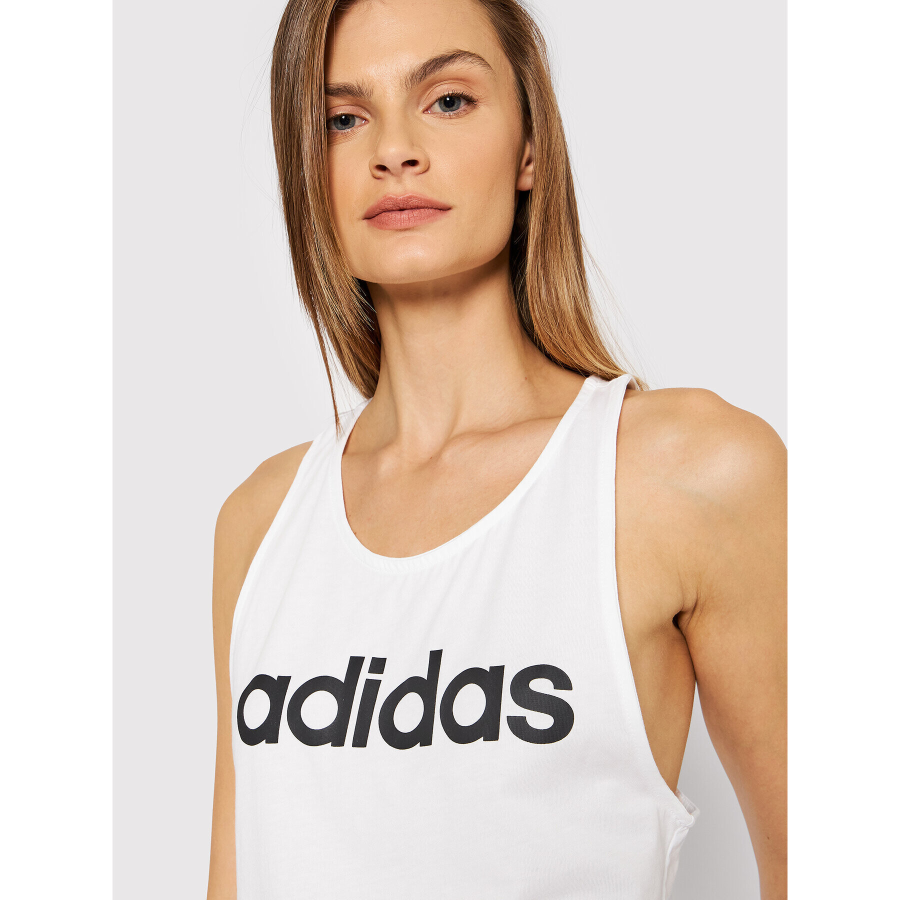 adidas Top Essentials Loose Logo GL0567 Bílá Regular Fit - Pepit.cz