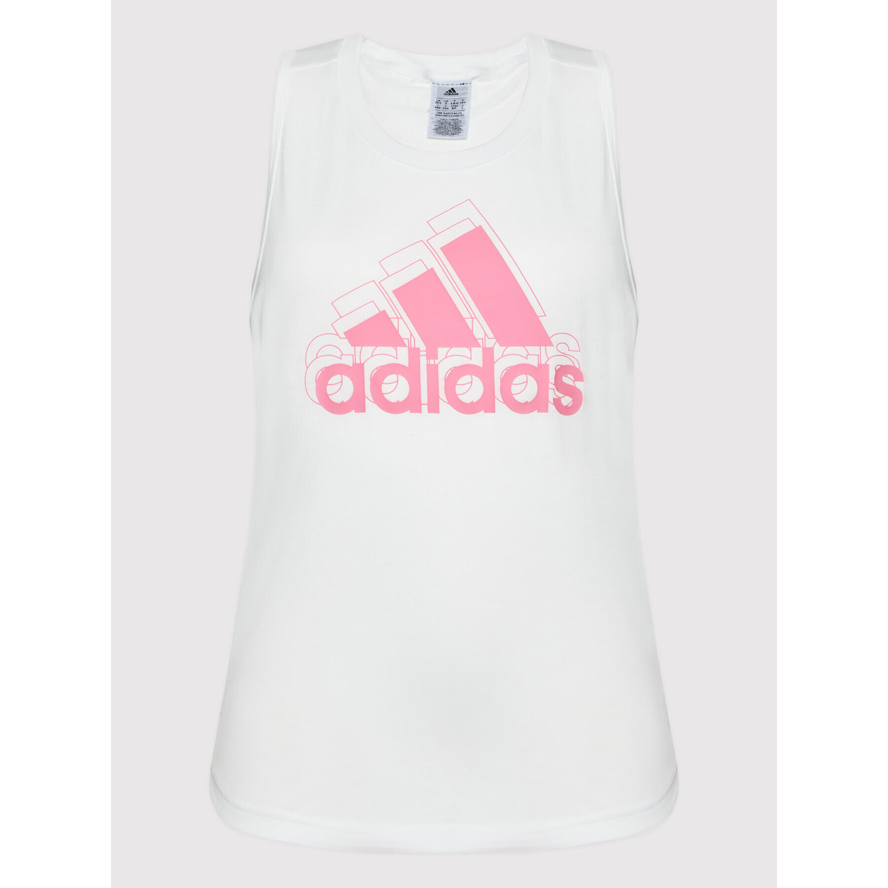 adidas Top Made For Training HK2592 Bílá Regular Fit - Pepit.cz