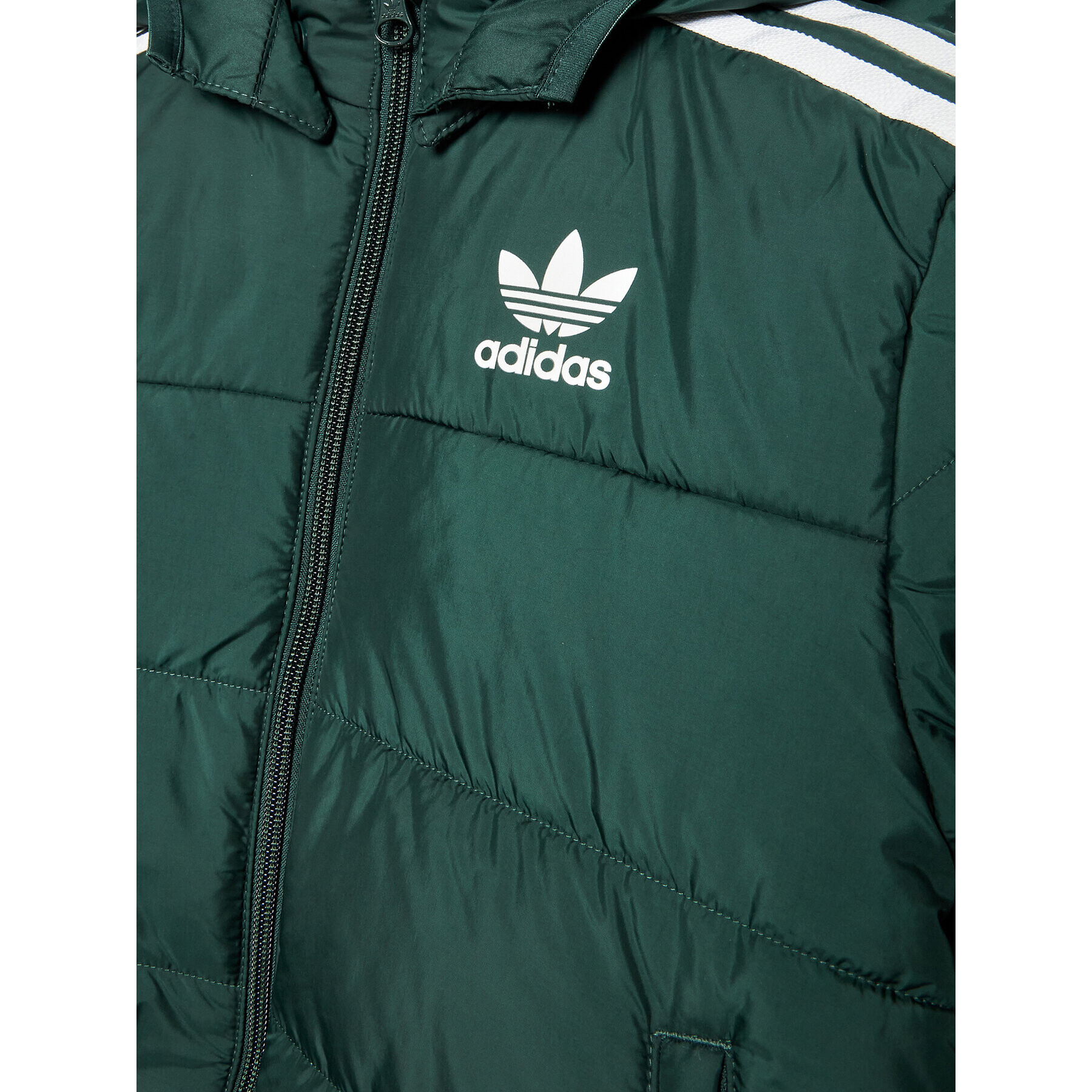 adidas Vatovaná bunda adicolor HK0386 Zelená Regular Fit - Pepit.cz