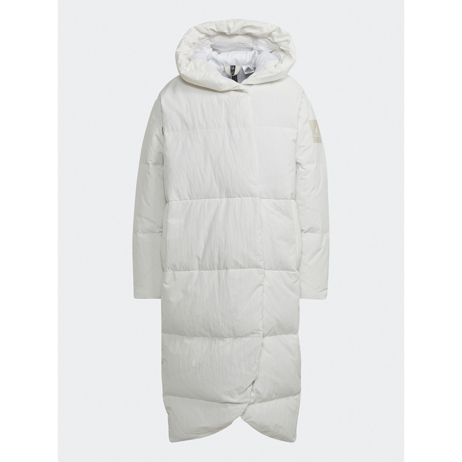 adidas Vatovaná bunda Big Baffle Down Coat HN9939 Bílá Loose Fit - Pepit.cz