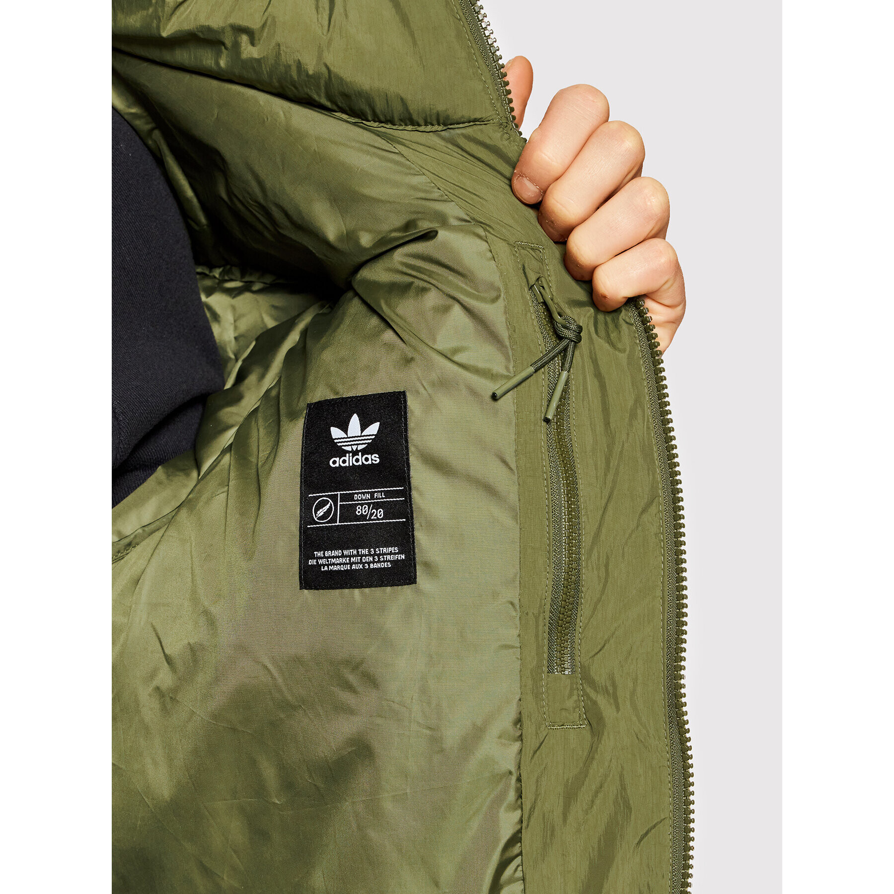 adidas Vatovaná bunda Down Regen H13563 Zelená Regular Fit - Pepit.cz