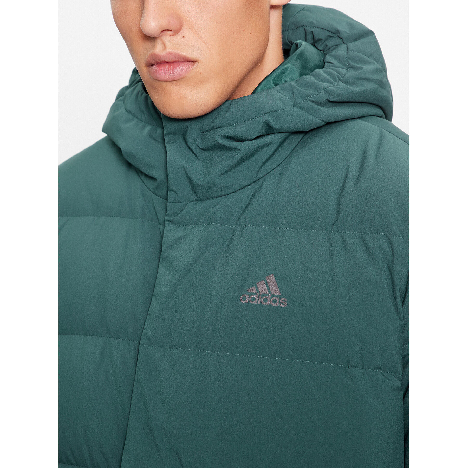 adidas Vatovaná bunda Helionic Down IK3176 Modrá Regular Fit - Pepit.cz