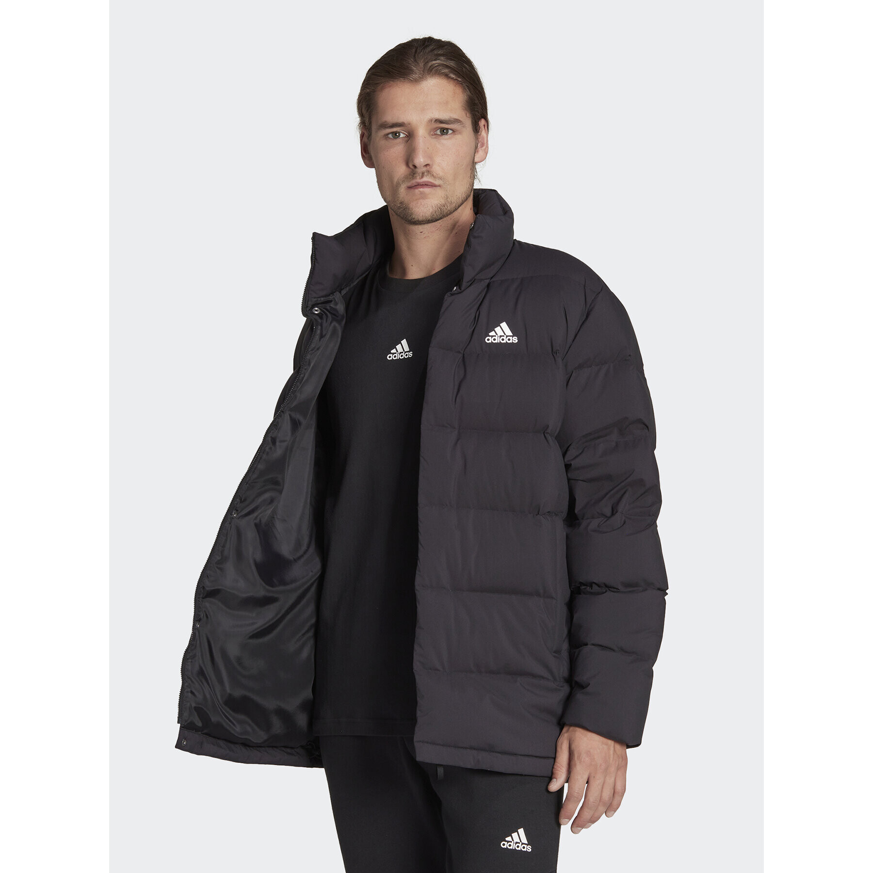 adidas Vatovaná bunda Helionic HG8700 Černá Regular Fit - Pepit.cz