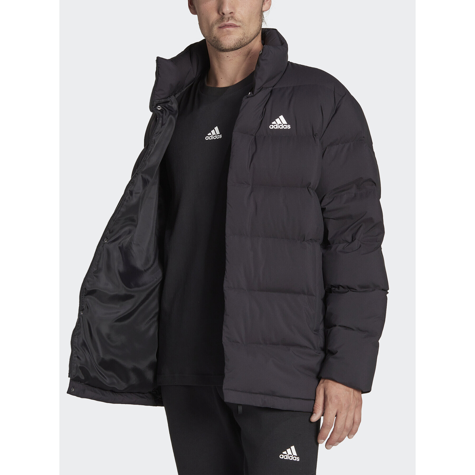 adidas Vatovaná bunda Helionic HG8700 Černá Regular Fit - Pepit.cz