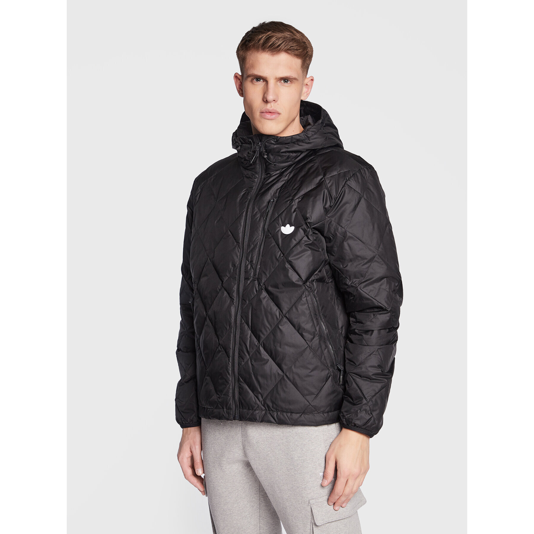 adidas Vatovaná bunda Down Quilted Puffer HL9205 Černá Regular Fit - Pepit.cz