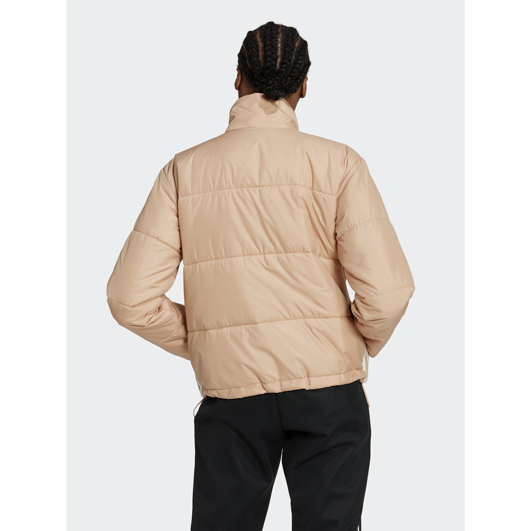 adidas Bunda pro přechodné období Short Puffer Jacket HM2614 Béžová Loose Fit - Pepit.cz