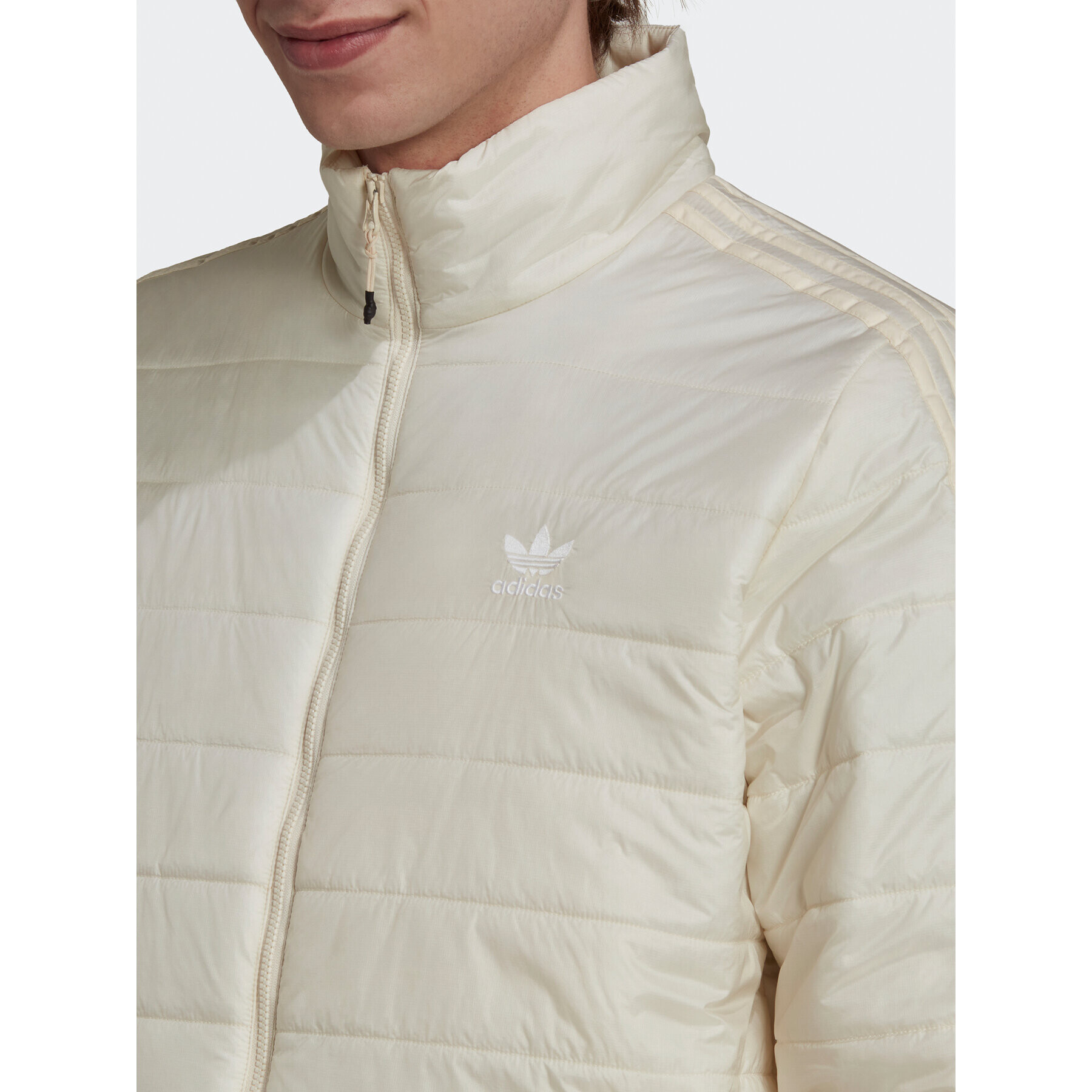 adidas Vatovaná bunda Padded Stand Collar HL9214 Béžová Standard Fit - Pepit.cz