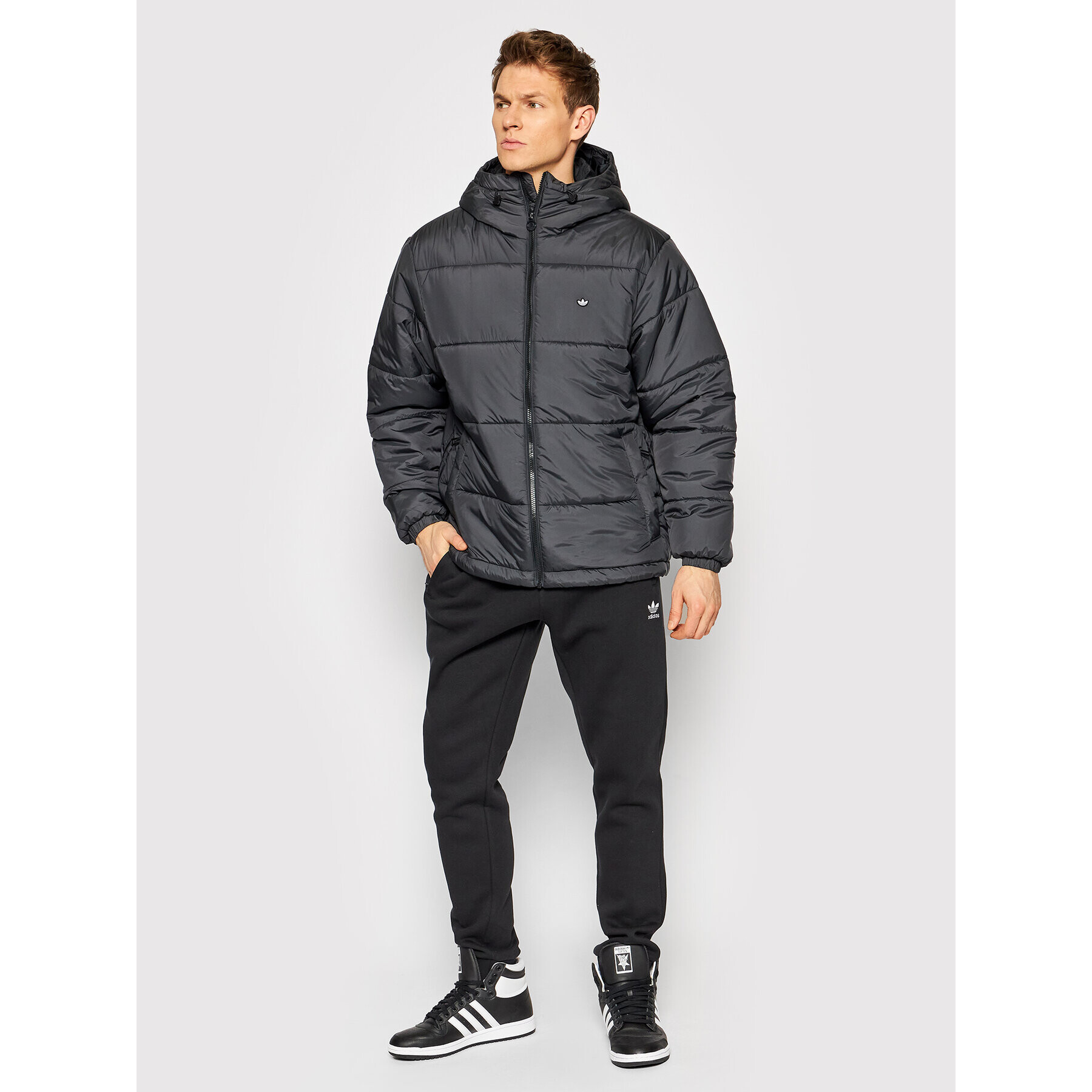 adidas Vatovaná bunda Puffer H13555 Černá Regular Fit - Pepit.cz