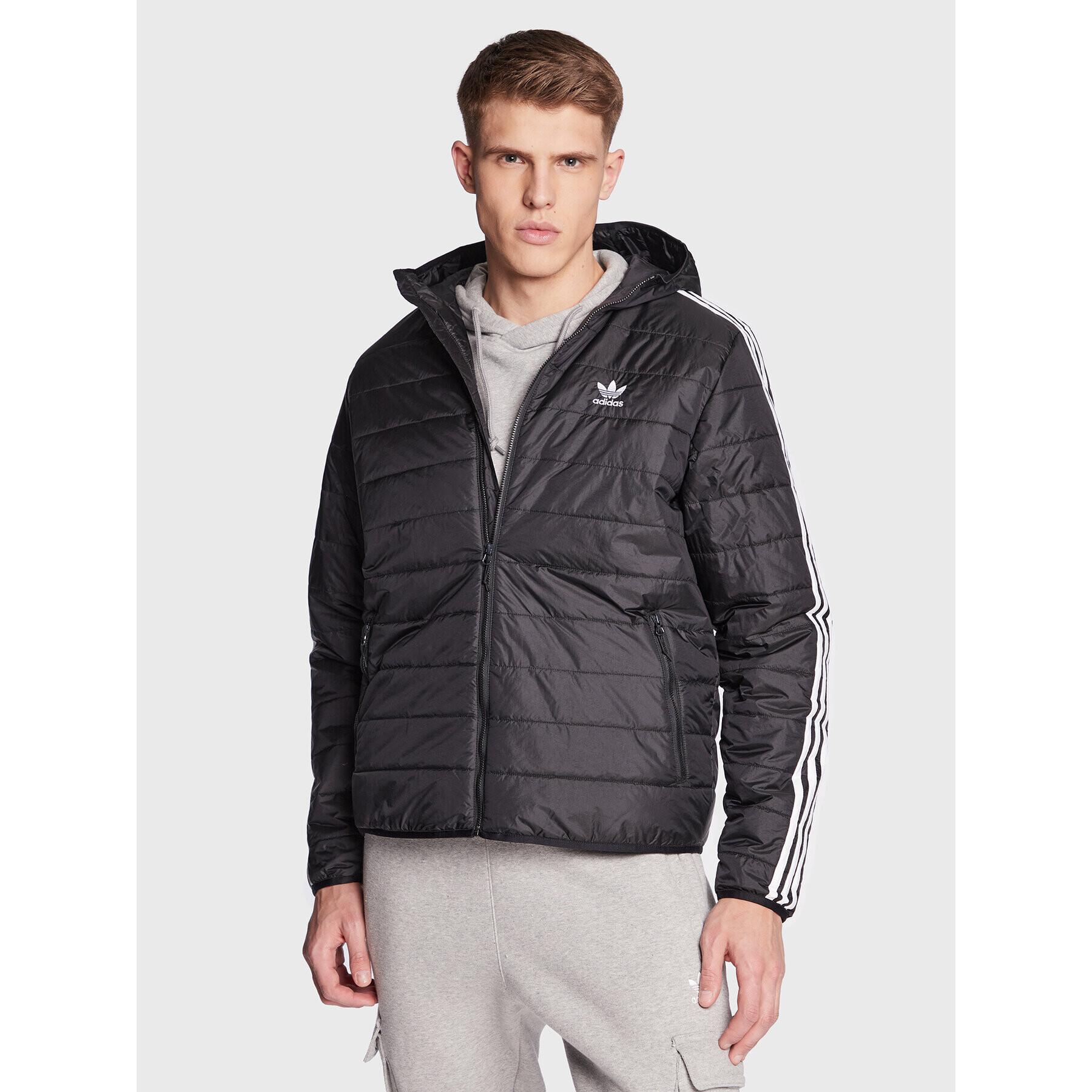 adidas Vatovaná bunda Puffer HL9211 Černá Regular Fit - Pepit.cz