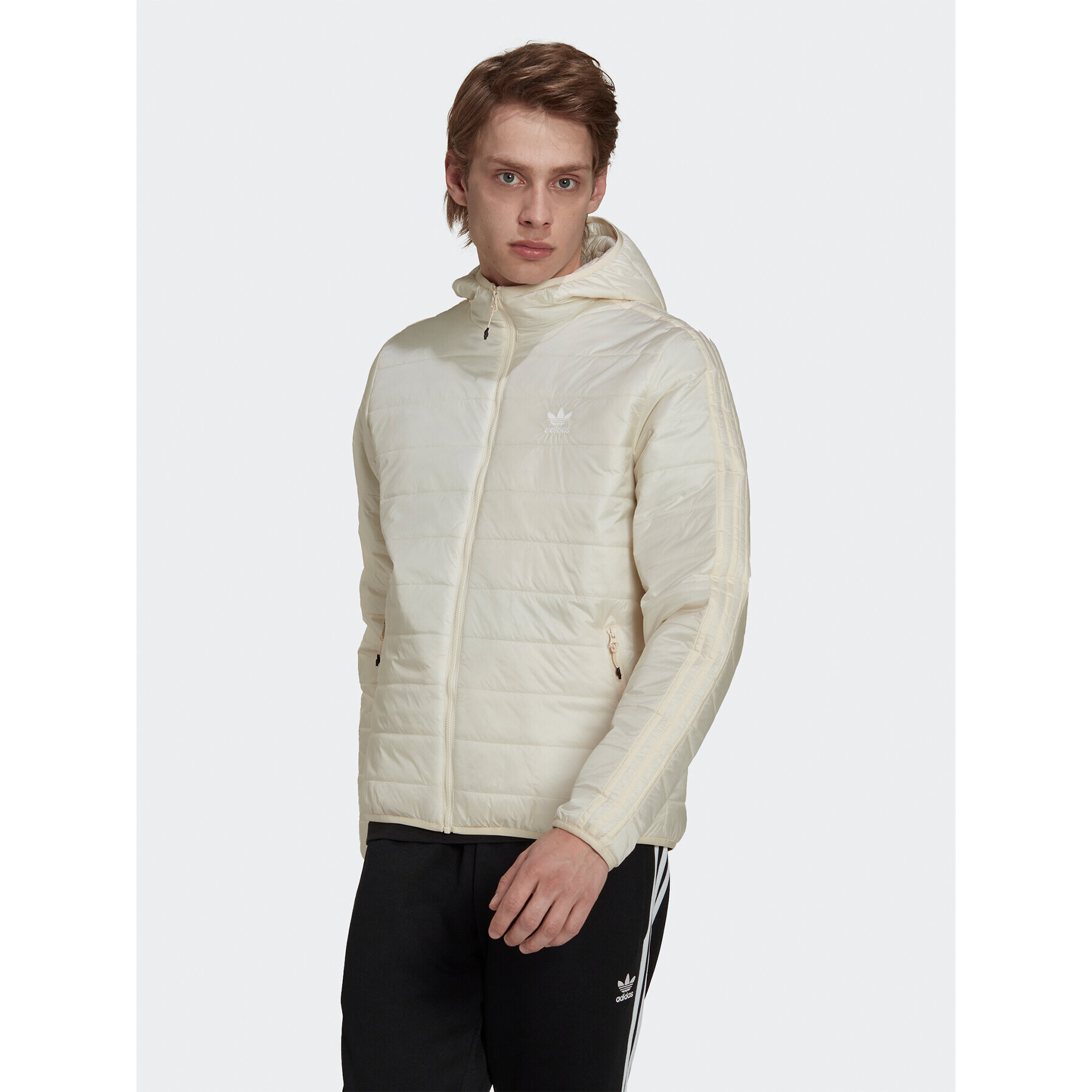 adidas Vatovaná bunda Puffer HL9213 Écru Regular Fit - Pepit.cz