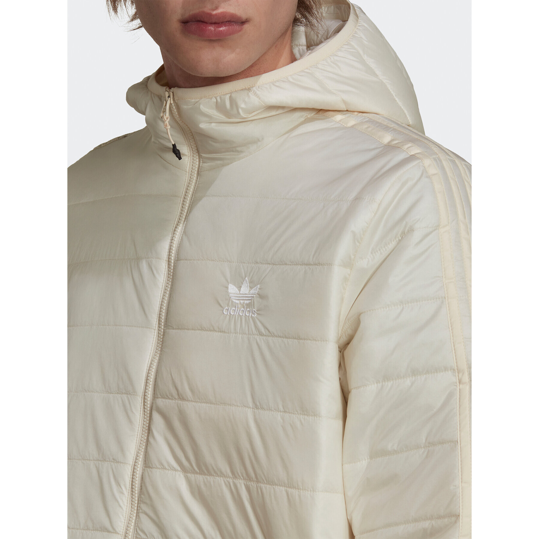 adidas Vatovaná bunda Puffer HL9213 Écru Regular Fit - Pepit.cz