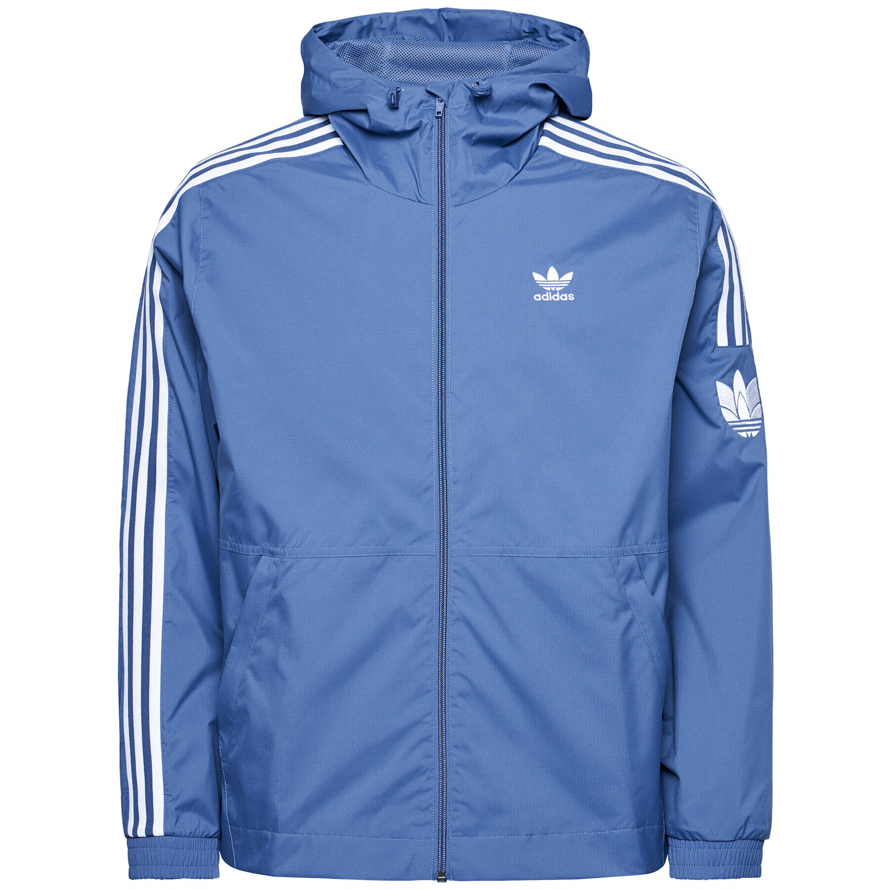 adidas Větrovka adicolor 3D Trefoil GN3552 Modrá Regular Fit - Pepit.cz