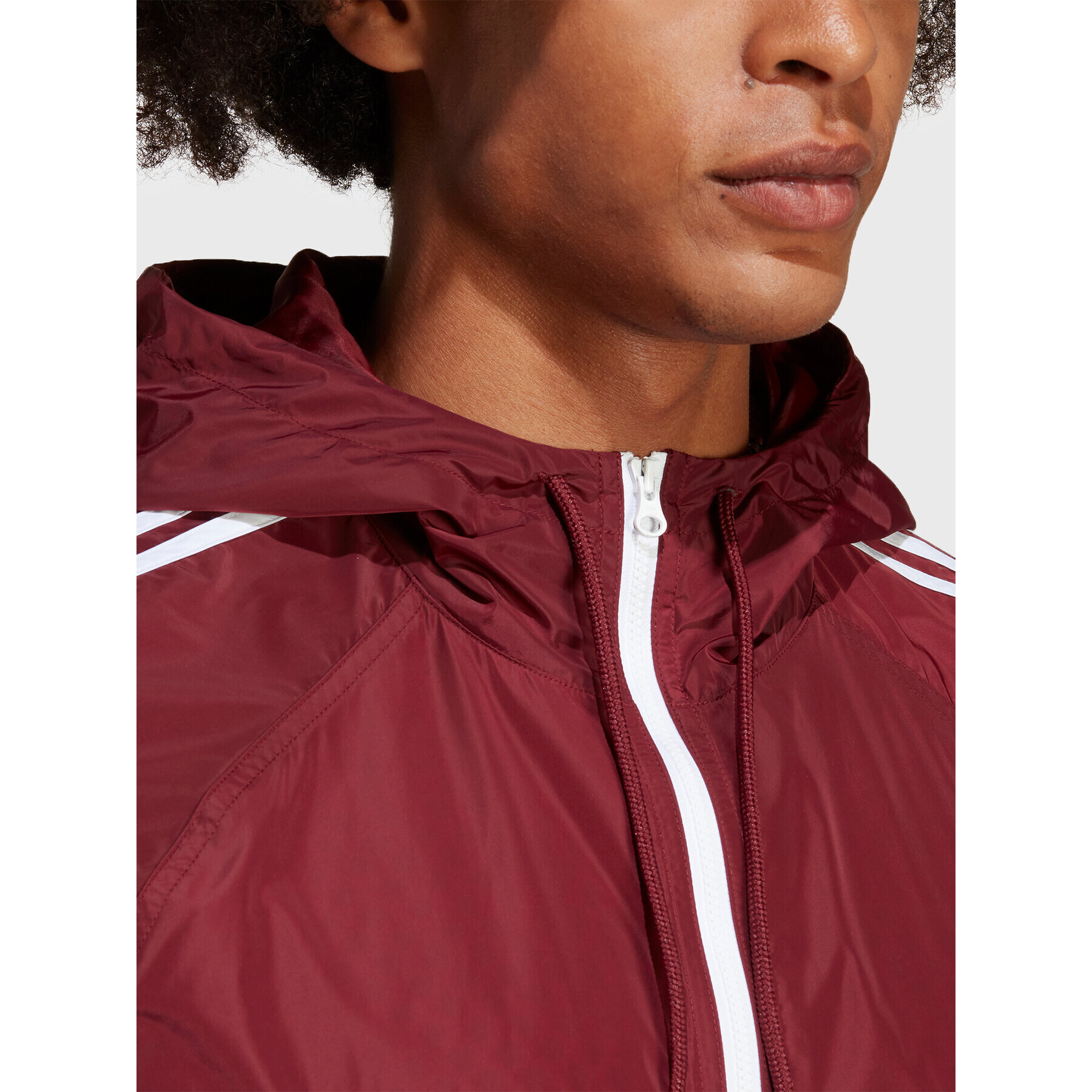 adidas Větrovka Adicolor Classics Windbreaker IB9960 Červená Loose Fit - Pepit.cz