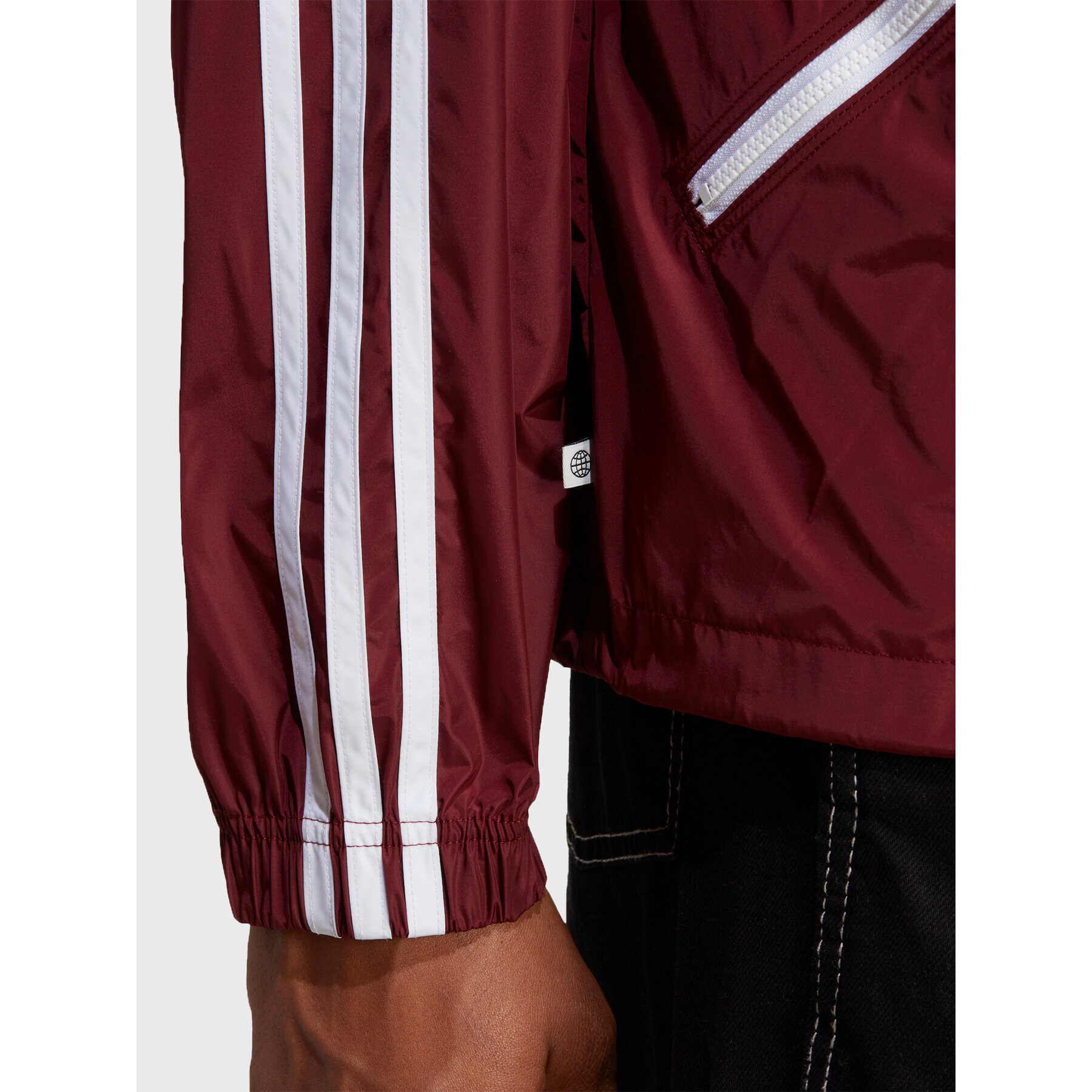 adidas Větrovka Adicolor Classics Windbreaker IB9960 Červená Loose Fit - Pepit.cz