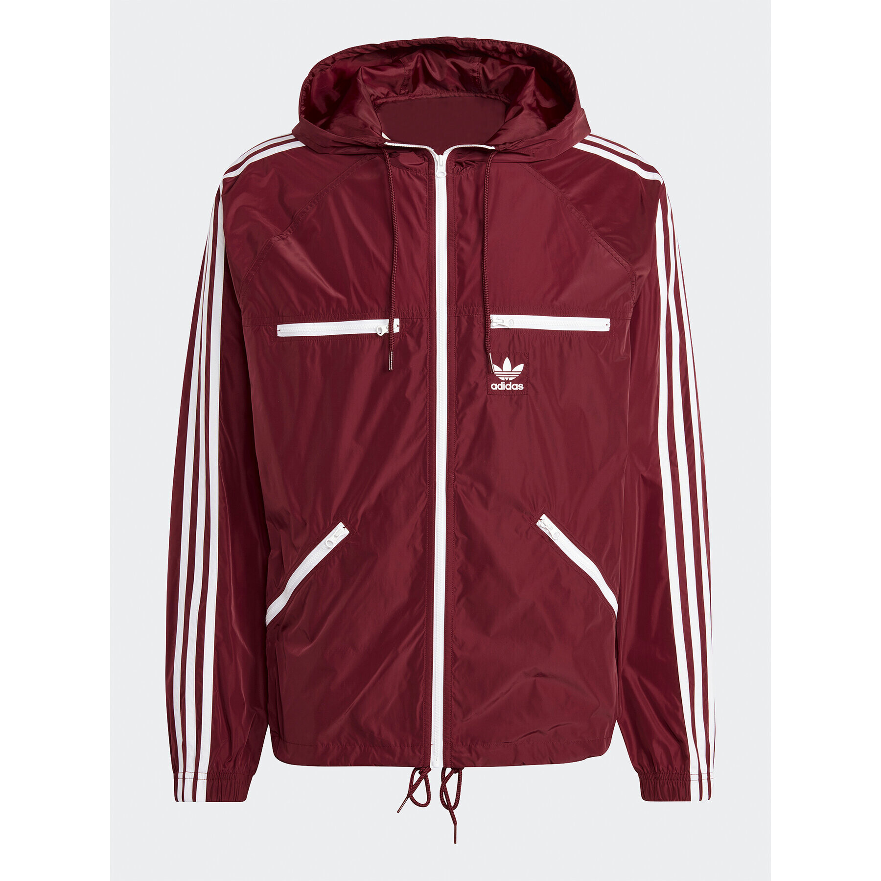 adidas Větrovka Adicolor Classics Windbreaker IB9960 Červená Loose Fit - Pepit.cz