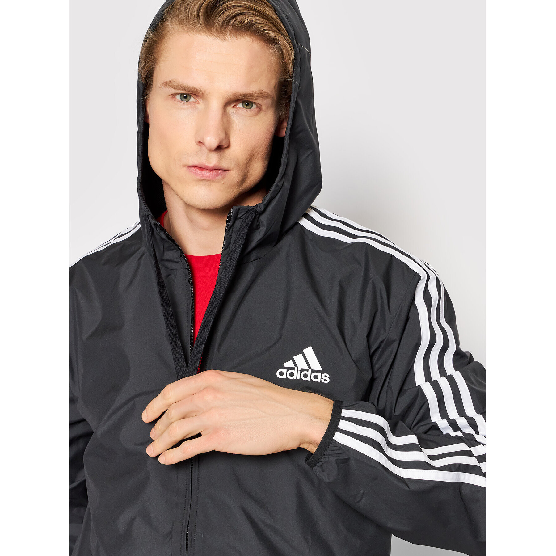 adidas Větrovka Primegreen Essentials GK9026 Černá Regular Fit - Pepit.cz