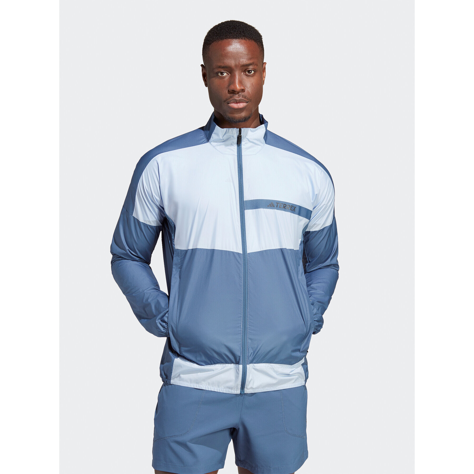 adidas Větrovka Terrex Multi Windbreaker HM4028 Modrá Regular Fit - Pepit.cz