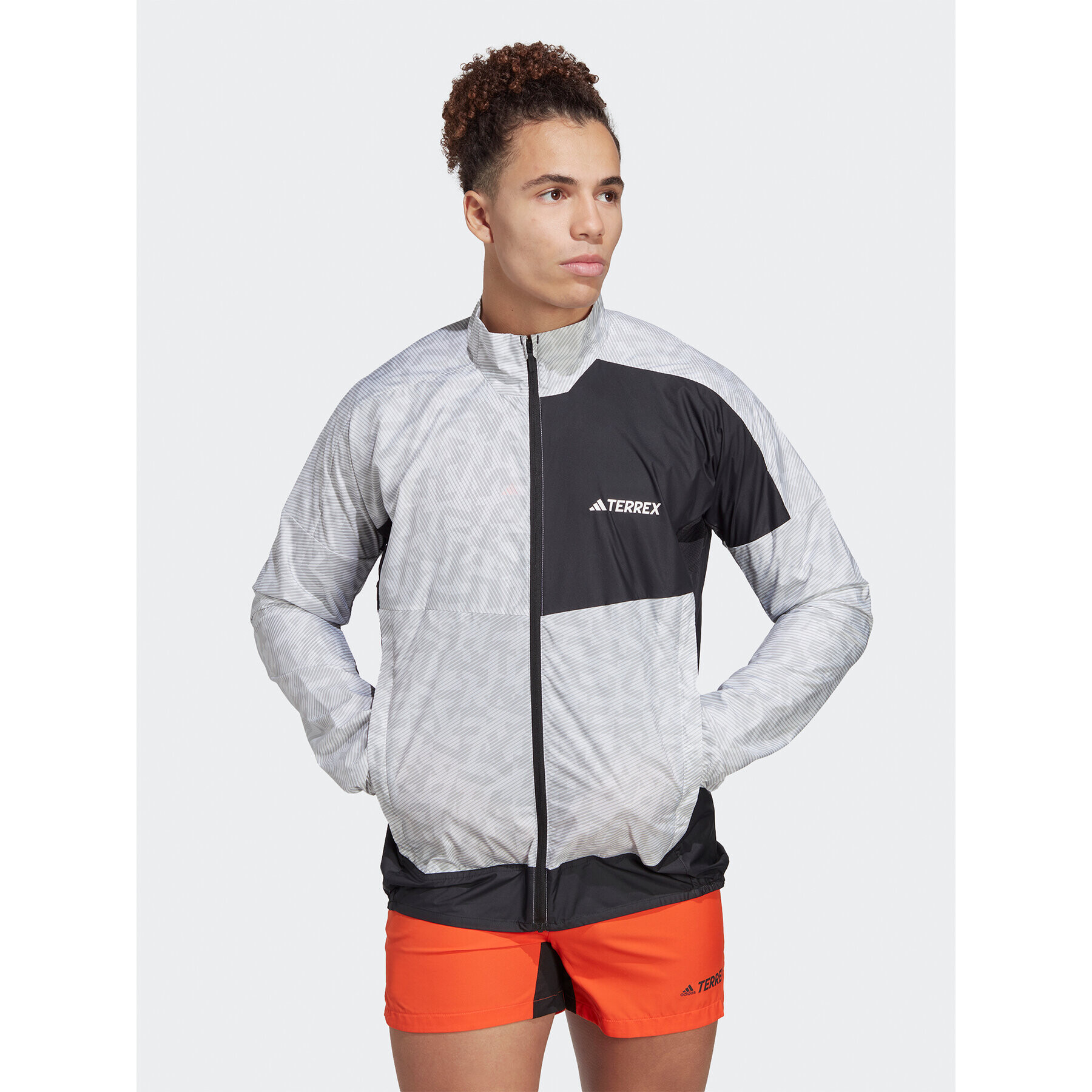 adidas Větrovka Terrex Trail Running Windbreaker HZ1299 Šedá Regular Fit - Pepit.cz