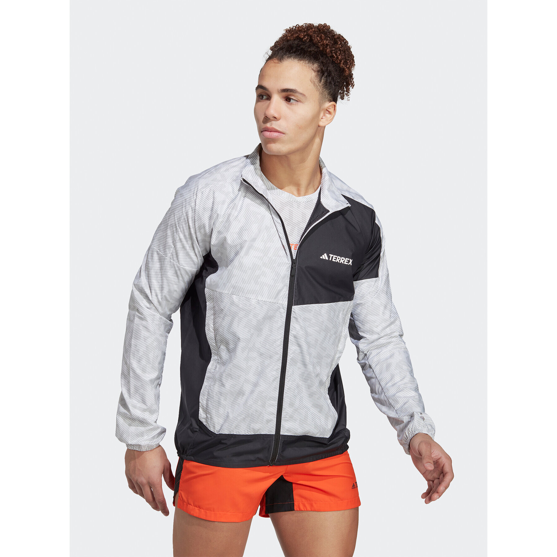 adidas Větrovka Terrex Trail Running Windbreaker HZ1299 Šedá Regular Fit - Pepit.cz