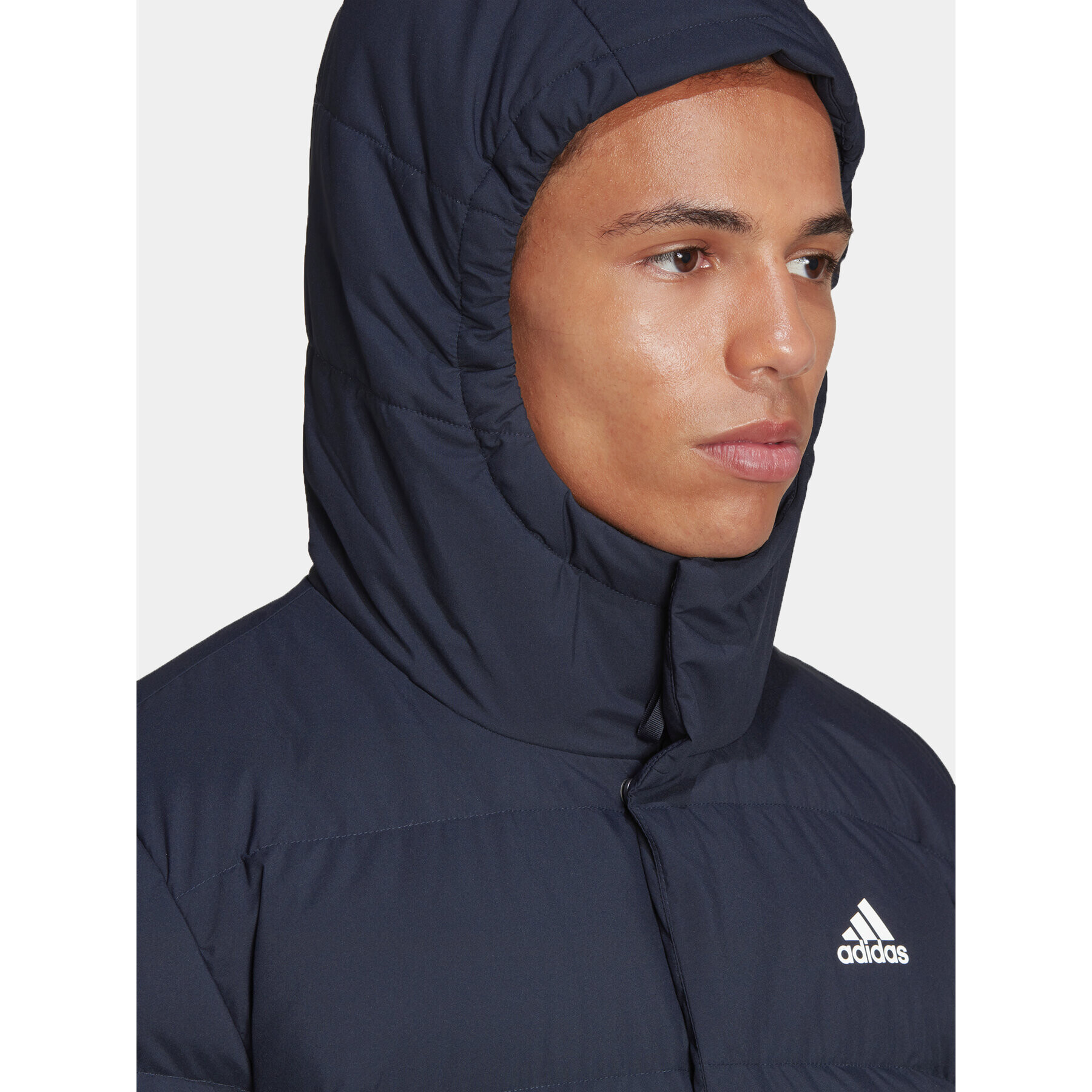 adidas Zimní bunda Helionic HG8750 Tmavomodrá Regular Fit - Pepit.cz