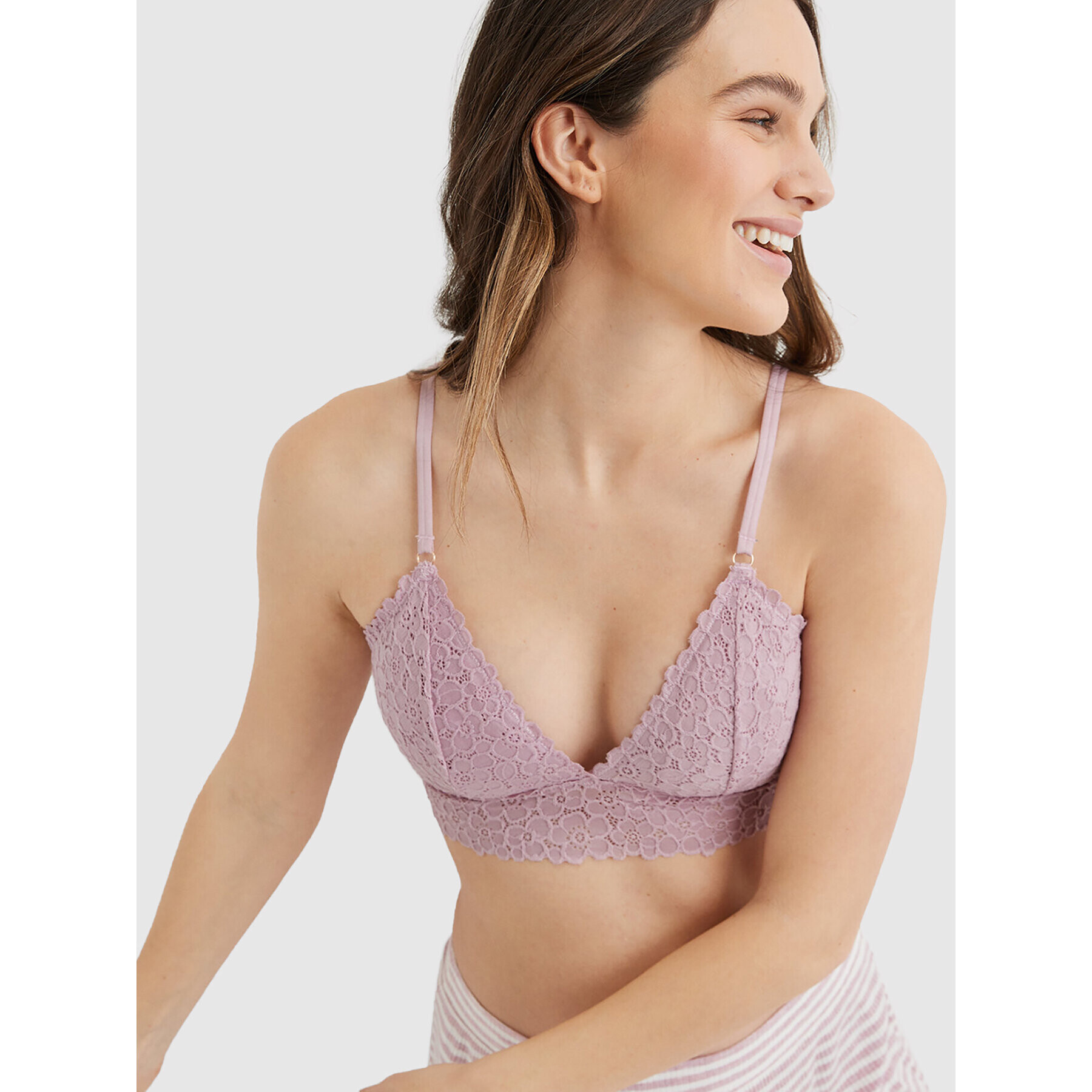 aerie Podprsenka Bralette 069-1697-3016 Růžová - Pepit.cz