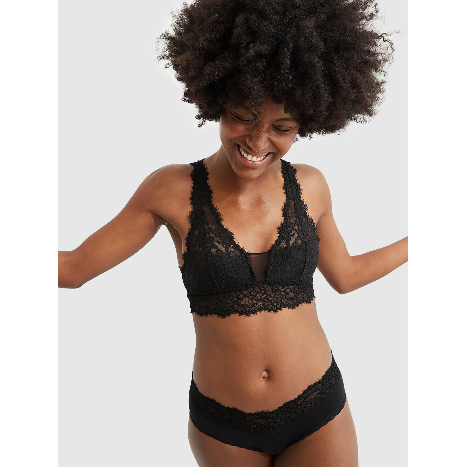 aerie Podprsenka Bralette 069-1697-3177 Černá - Pepit.cz