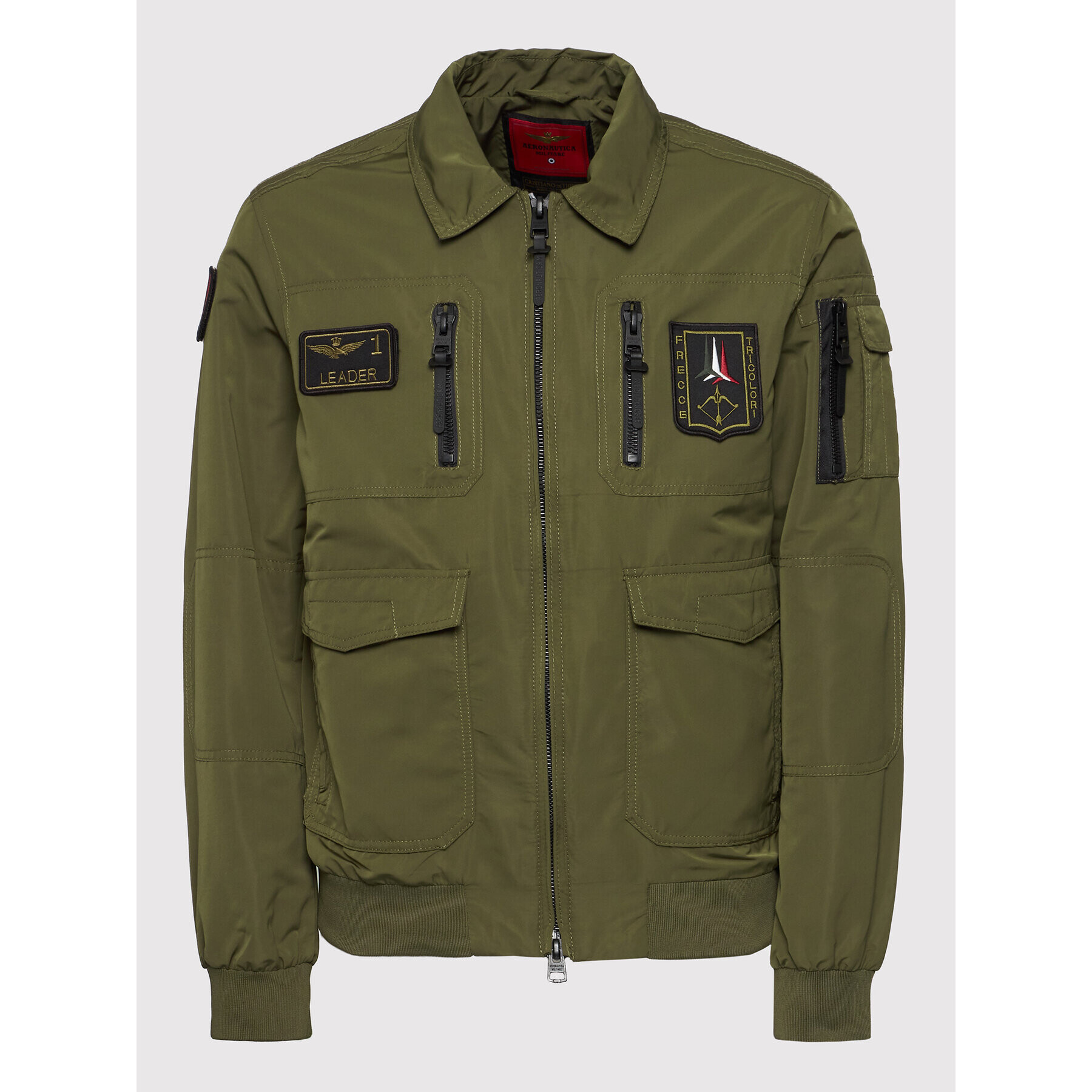 Aeronautica Militare Bunda pro přechodné období 221AB2008CT2969 Zelená Regular Fit - Pepit.cz