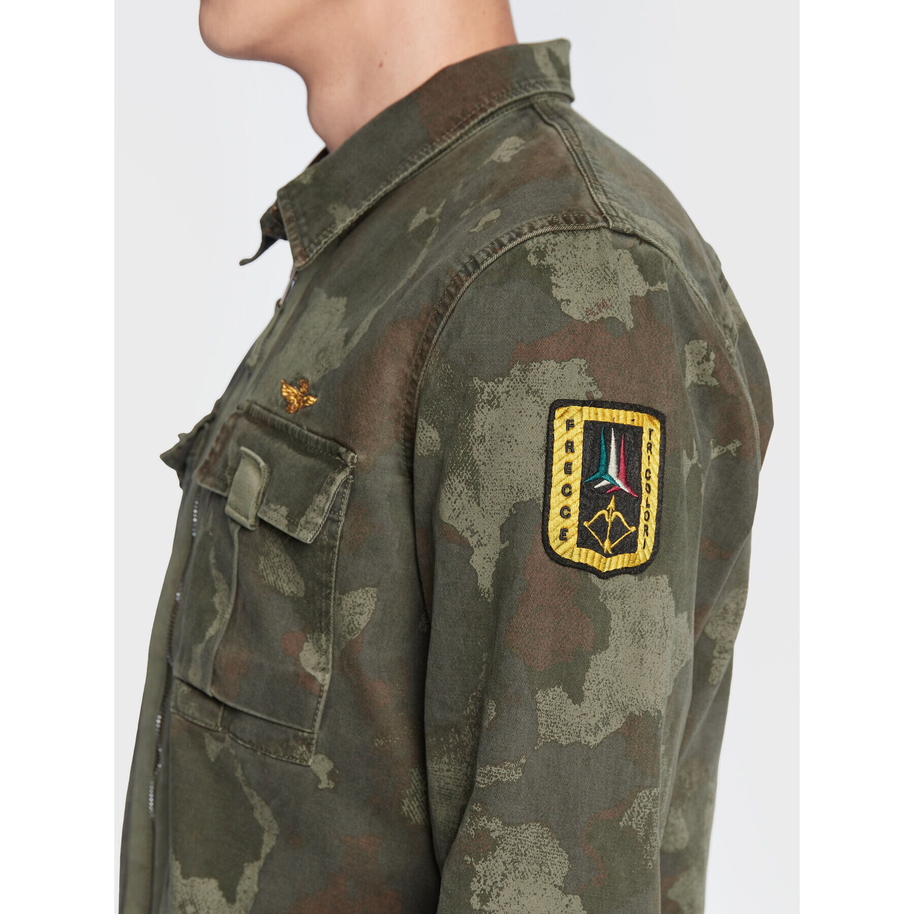 Aeronautica Militare Bunda pro přechodné období 222CA1215CT3062 Zelená Regular Fit - Pepit.cz