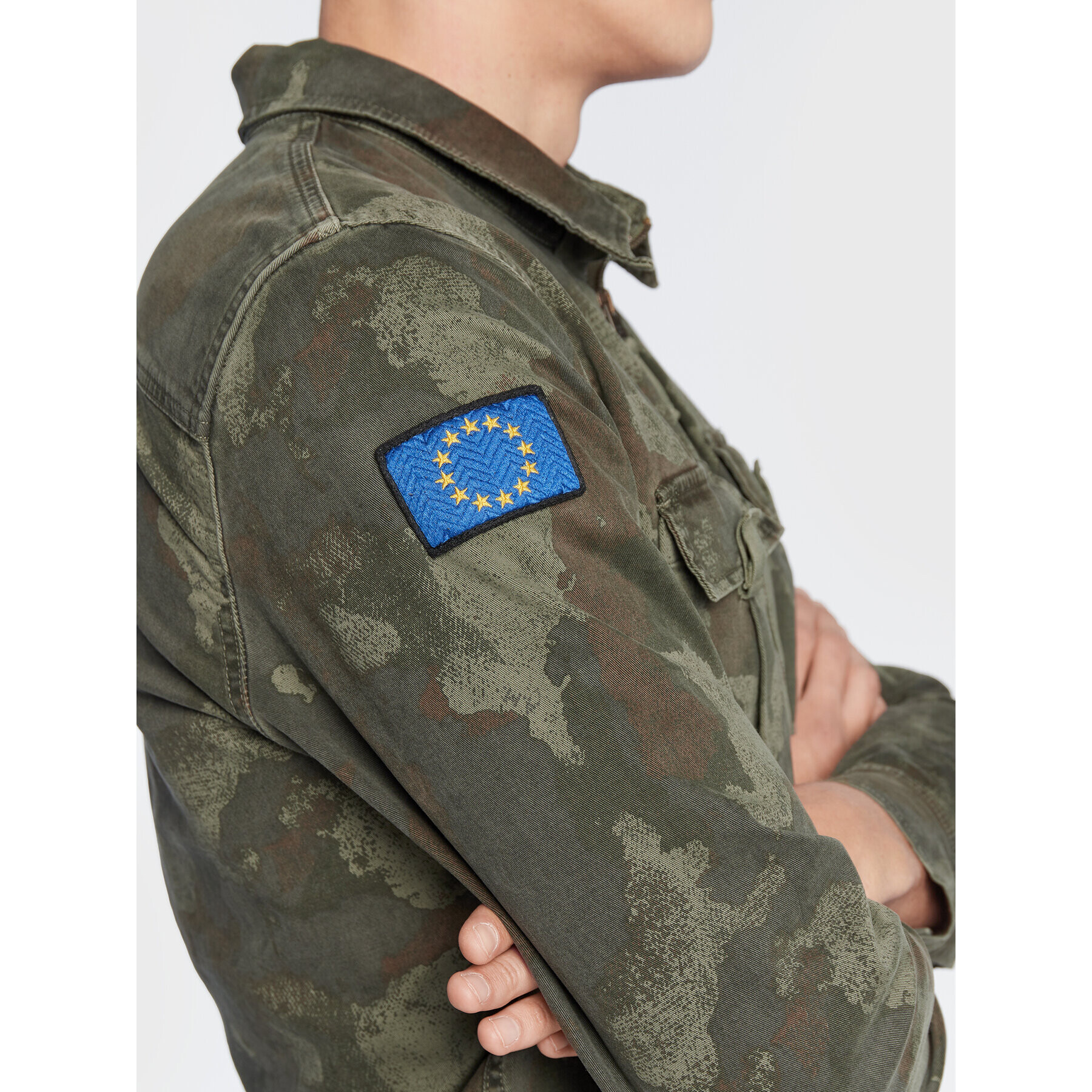 Aeronautica Militare Bunda pro přechodné období 222CA1215CT3062 Zelená Regular Fit - Pepit.cz