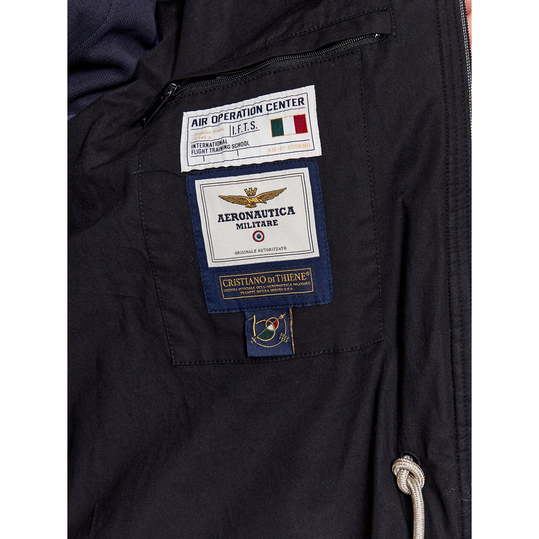 Aeronautica Militare Bunda pro přechodné období 231AB2058CT3065 Tmavomodrá Regular Fit - Pepit.cz