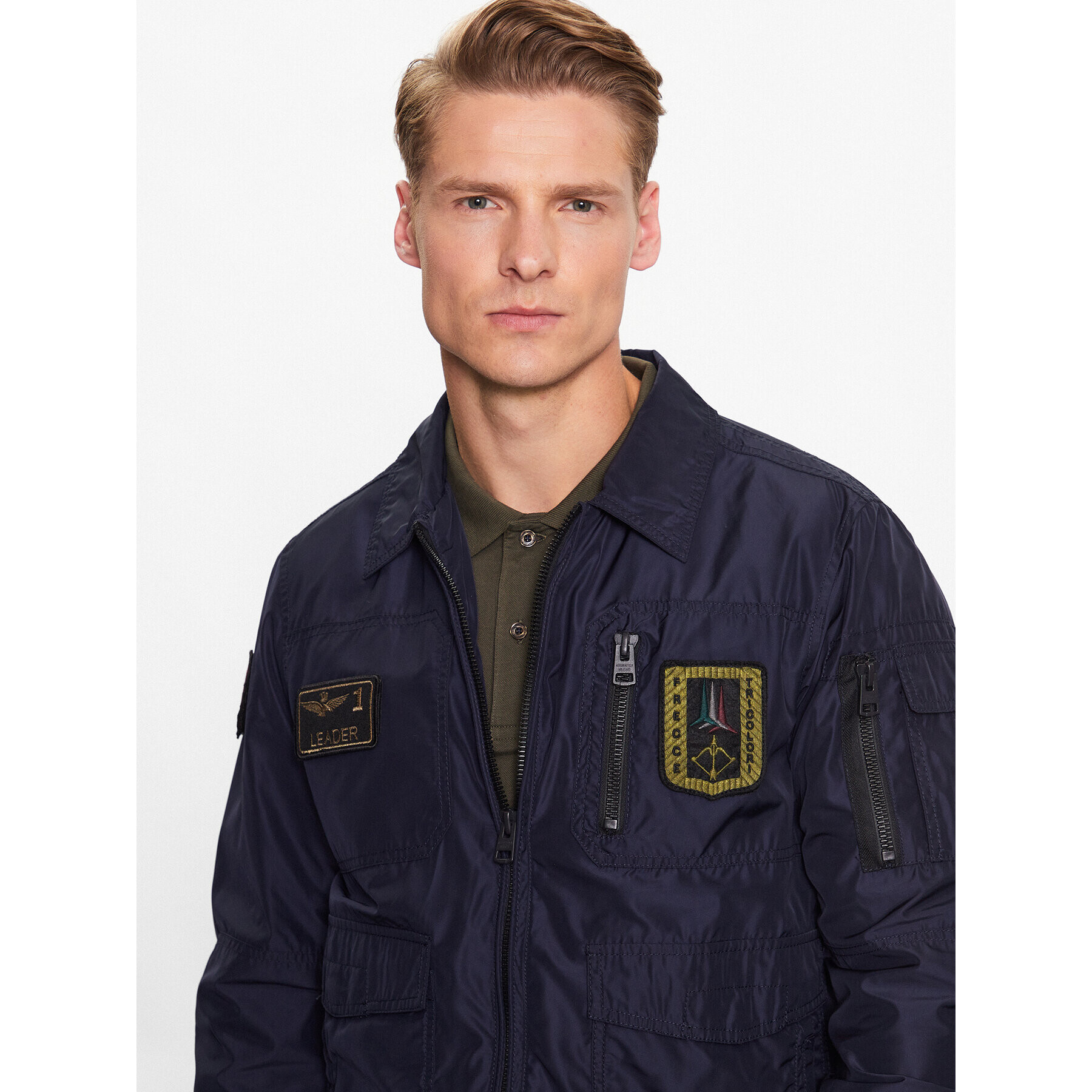 Aeronautica Militare Bunda pro přechodné období 231AB2071CT3081 Tmavomodrá Regular Fit - Pepit.cz