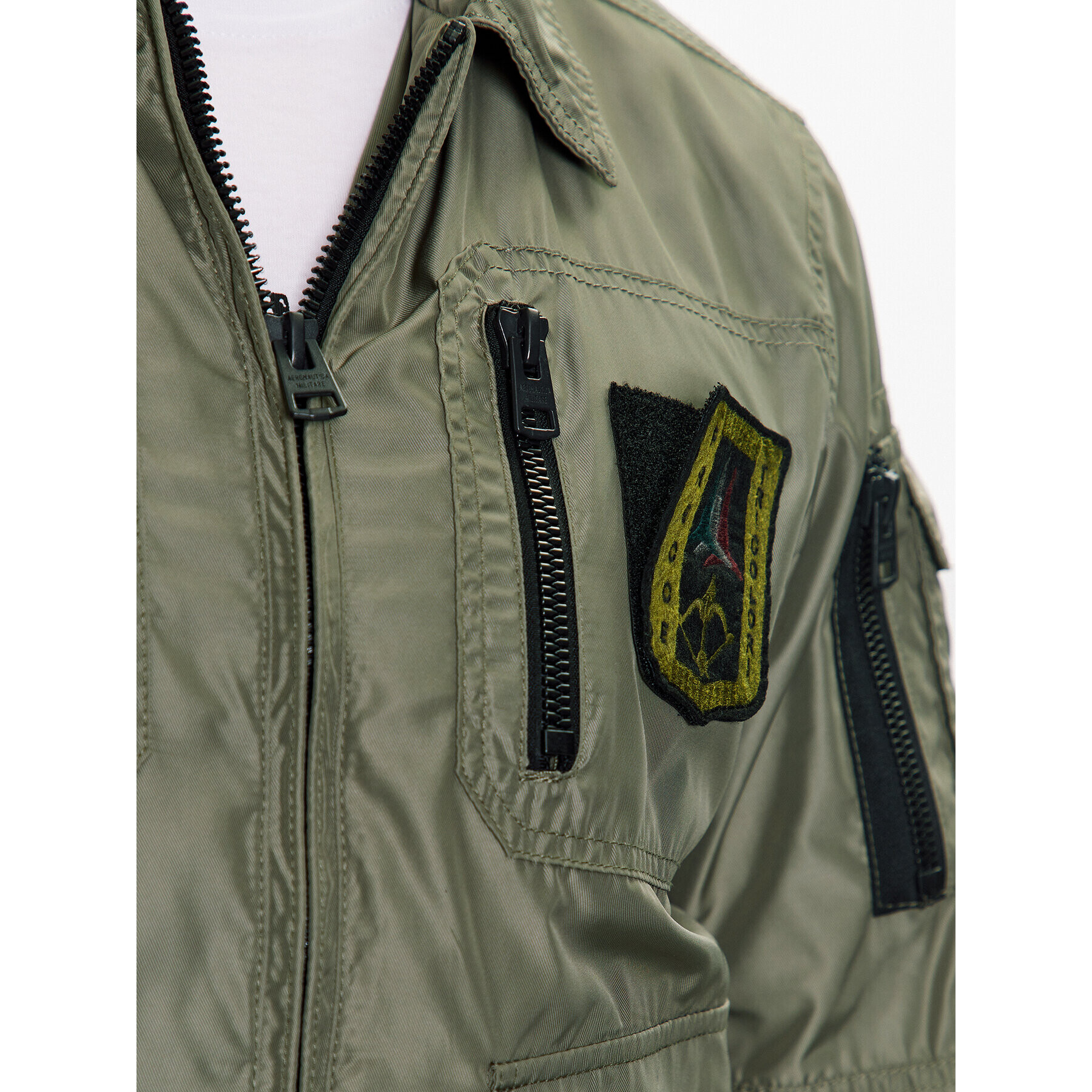 Aeronautica Militare Bunda pro přechodné období 231AB2071CT3081 Zelená Regular Fit - Pepit.cz