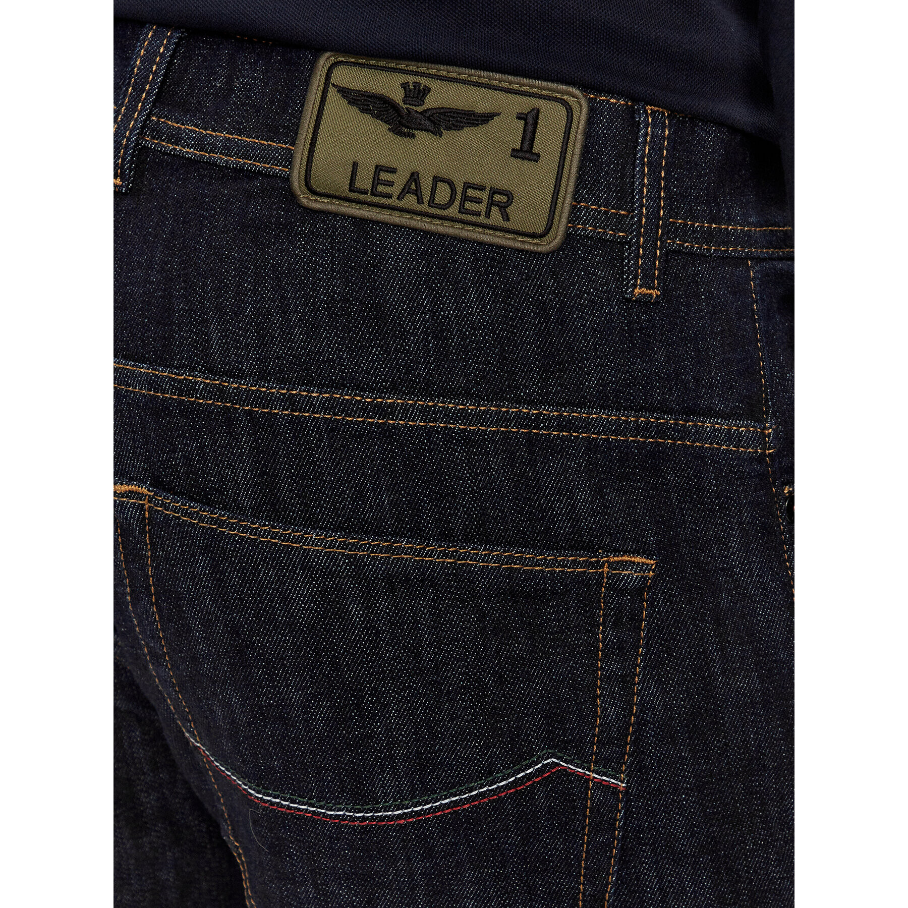 Aeronautica Militare Jeansy 232PJ200CT3075 Tmavomodrá Regular Fit - Pepit.cz